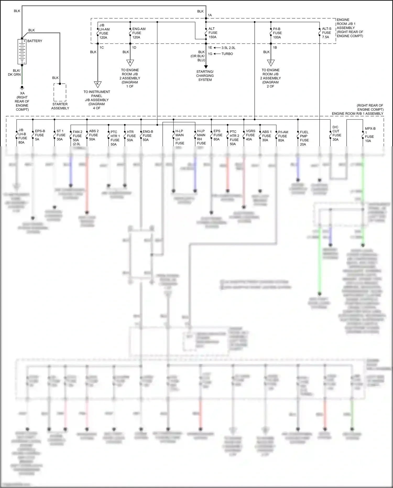 Wiring diagram memory, mirrors systems for Lexus IS III facelift (2015-2020) (1 of 1)