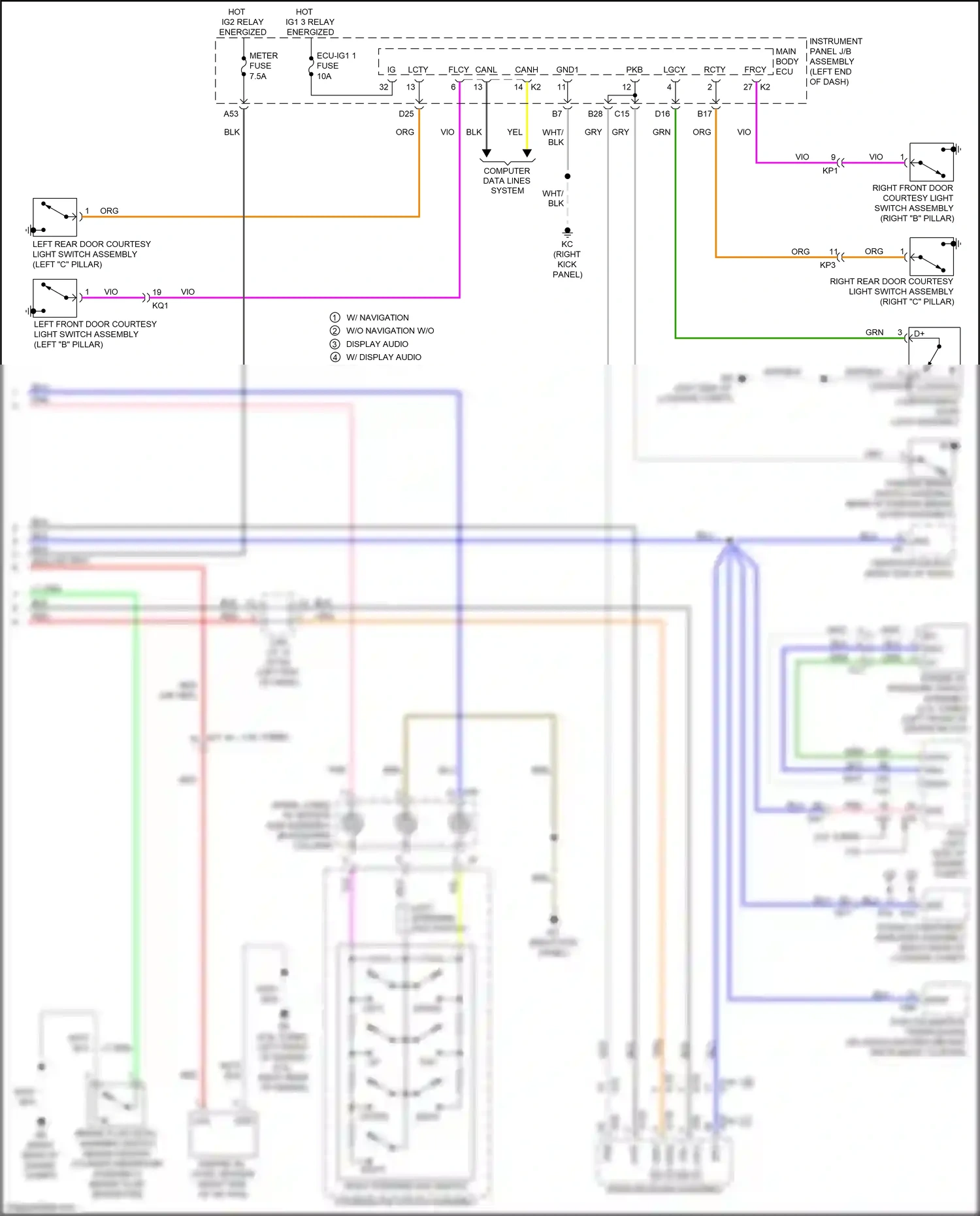 Wiring diagram meter fuse for Lexus IS III facelift (2015-2020) (13 of 35)