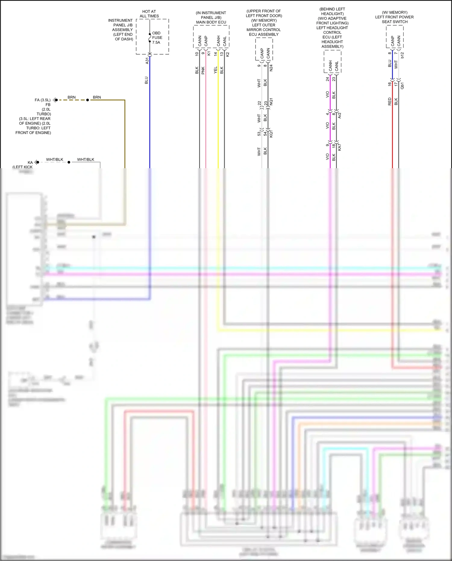 Wiring diagram org/ for Lexus IS III facelift (2015-2020) (44 of 87)