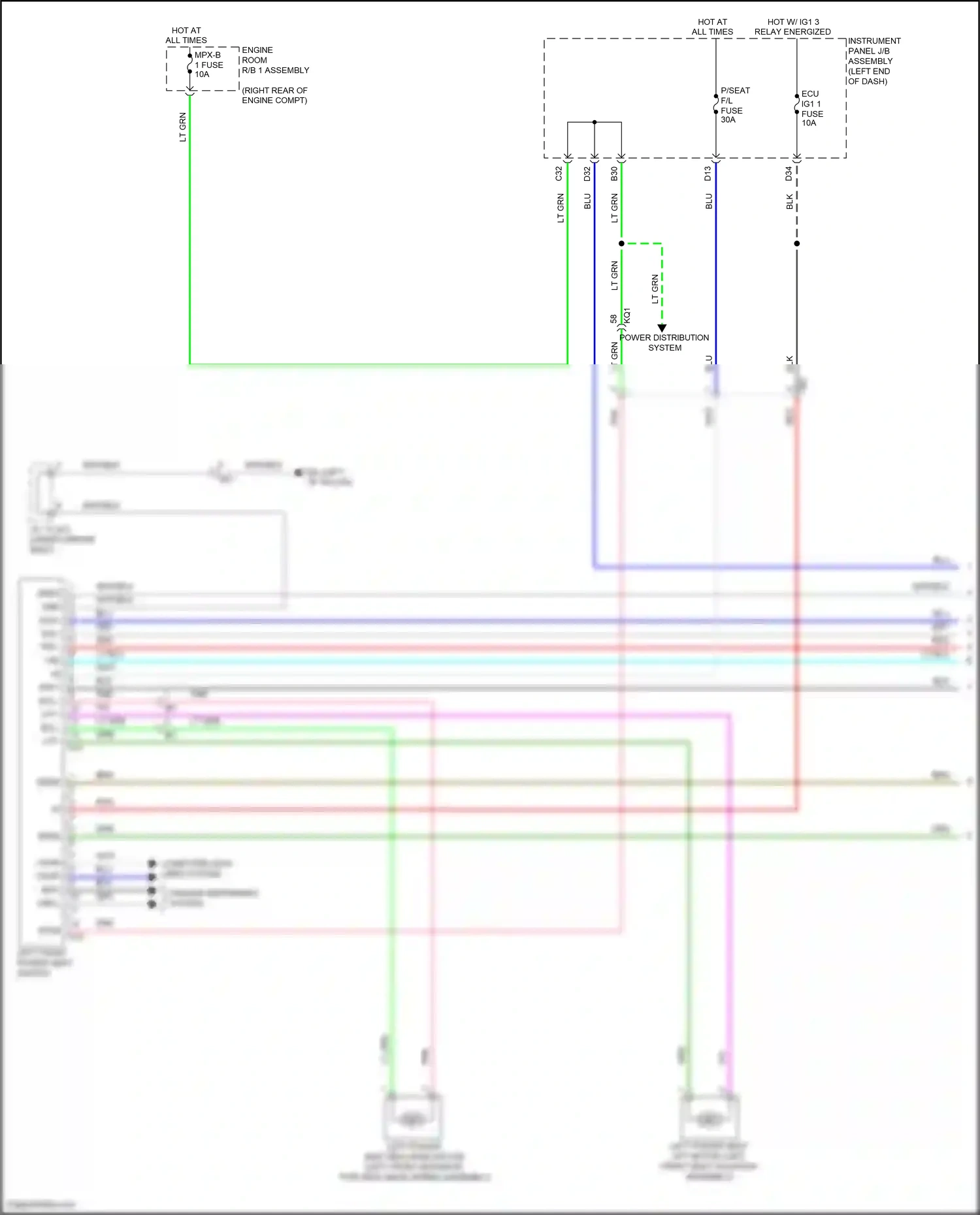 Wiring diagram pnk for Lexus IS III facelift (2015-2020) (23 of 111)