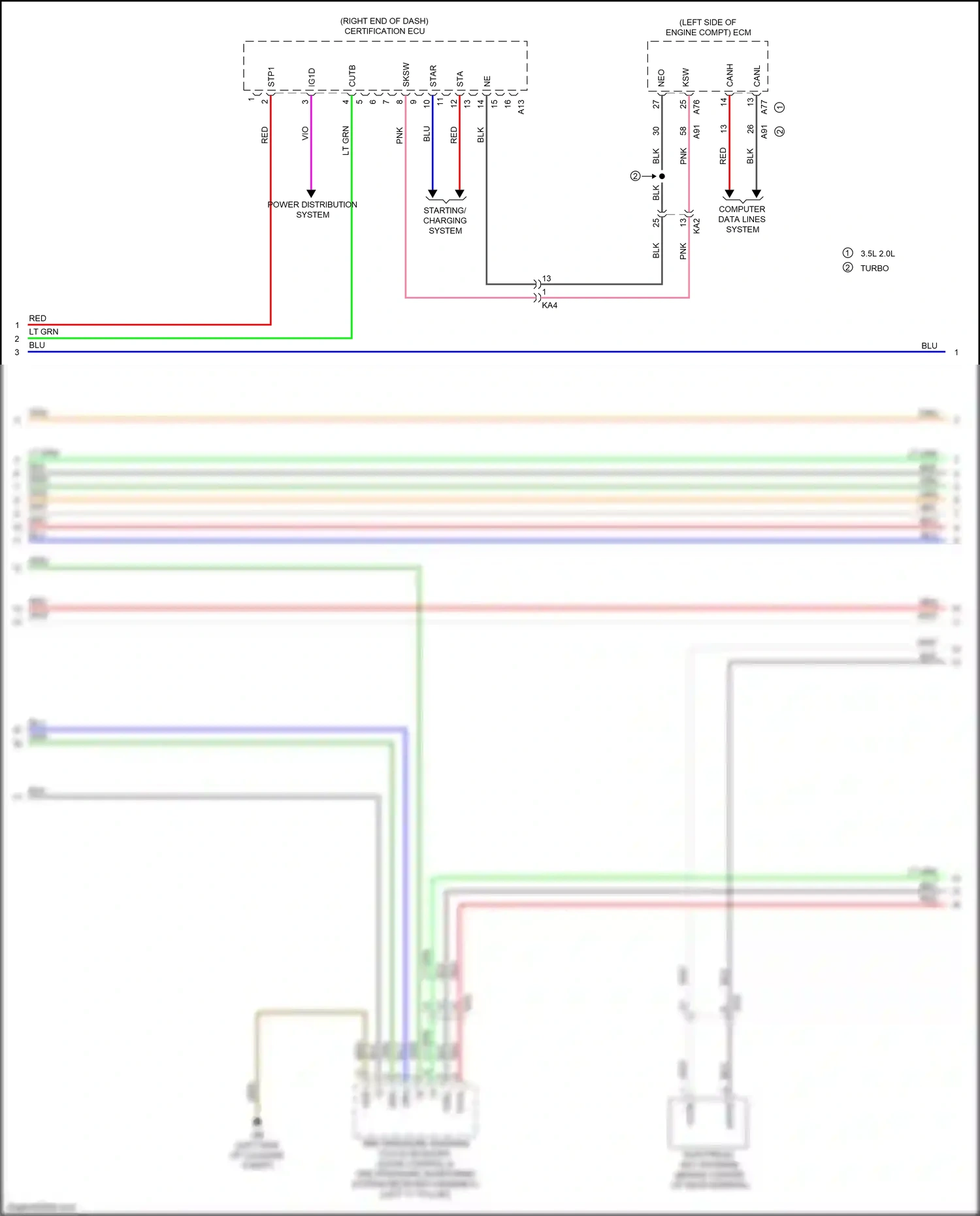 Wiring diagram pnk for Lexus IS III facelift (2015-2020) (87 of 111)