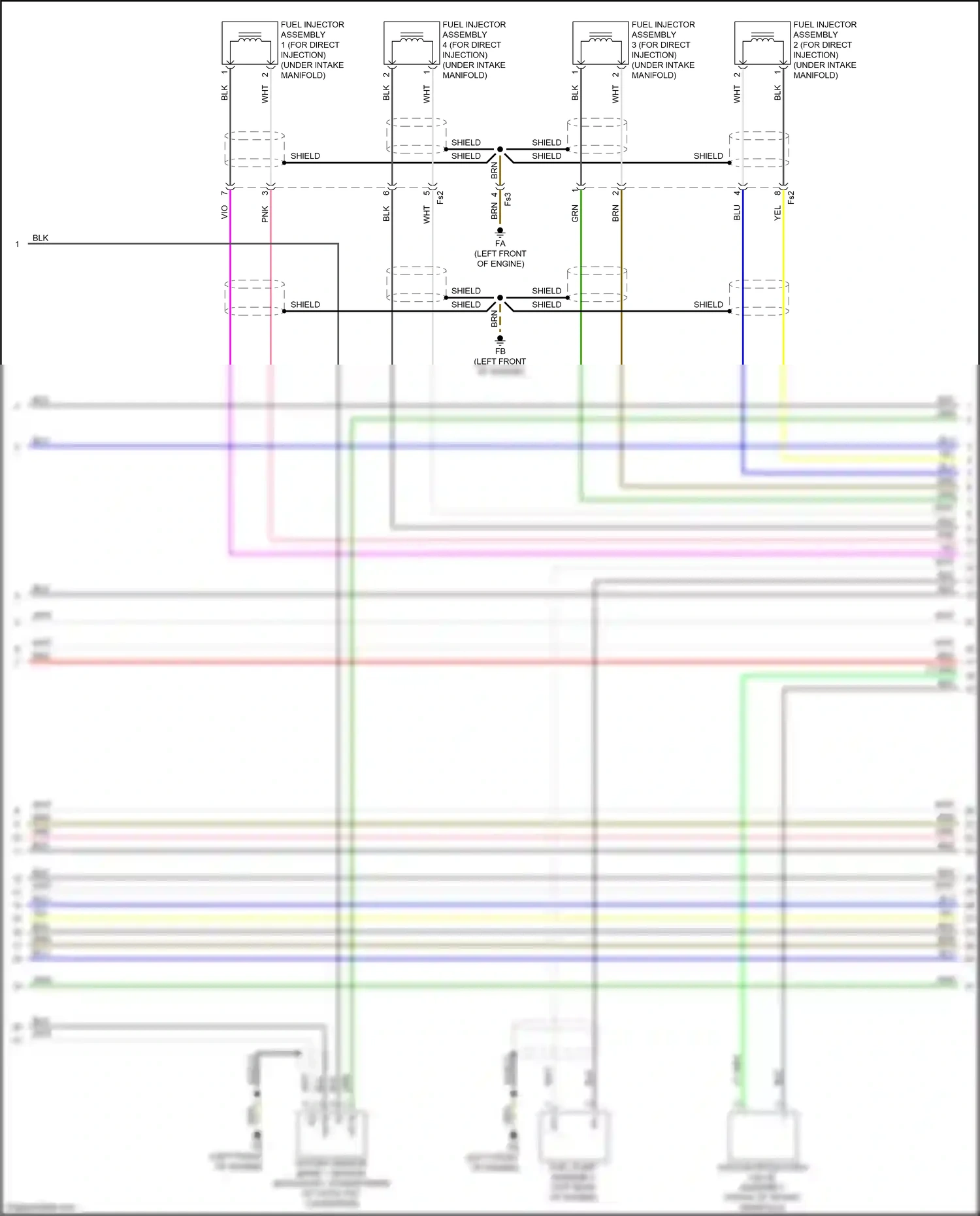 Wiring diagram pnk for Lexus IS III facelift (2015-2020) (98 of 111)
