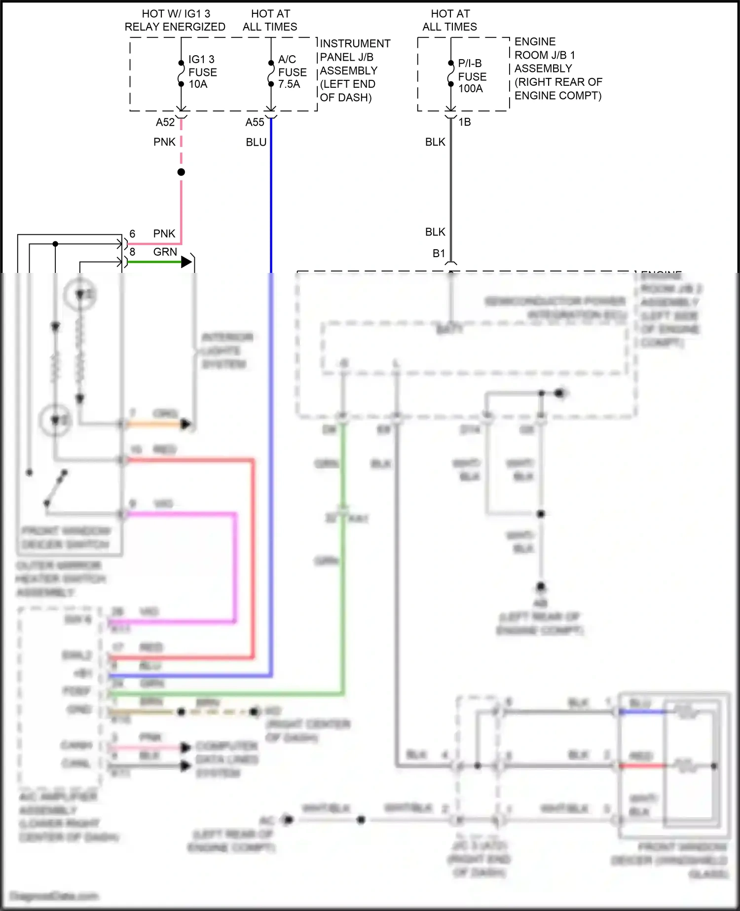 Wiring diagram red for Lexus IS III facelift (2015-2020) (2 of 133)