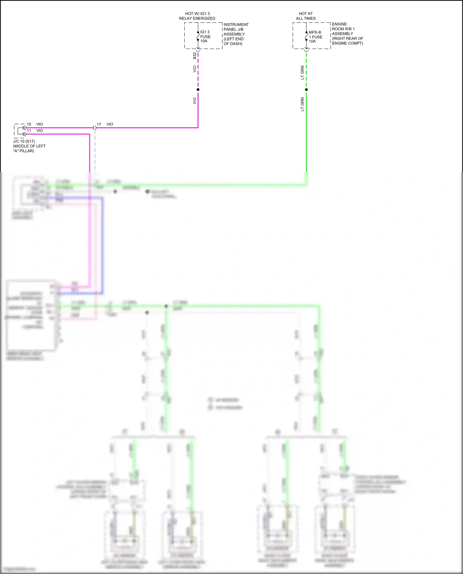 Wiring diagram relay energized for Lexus IS III facelift (2015-2020) (15 of 48)