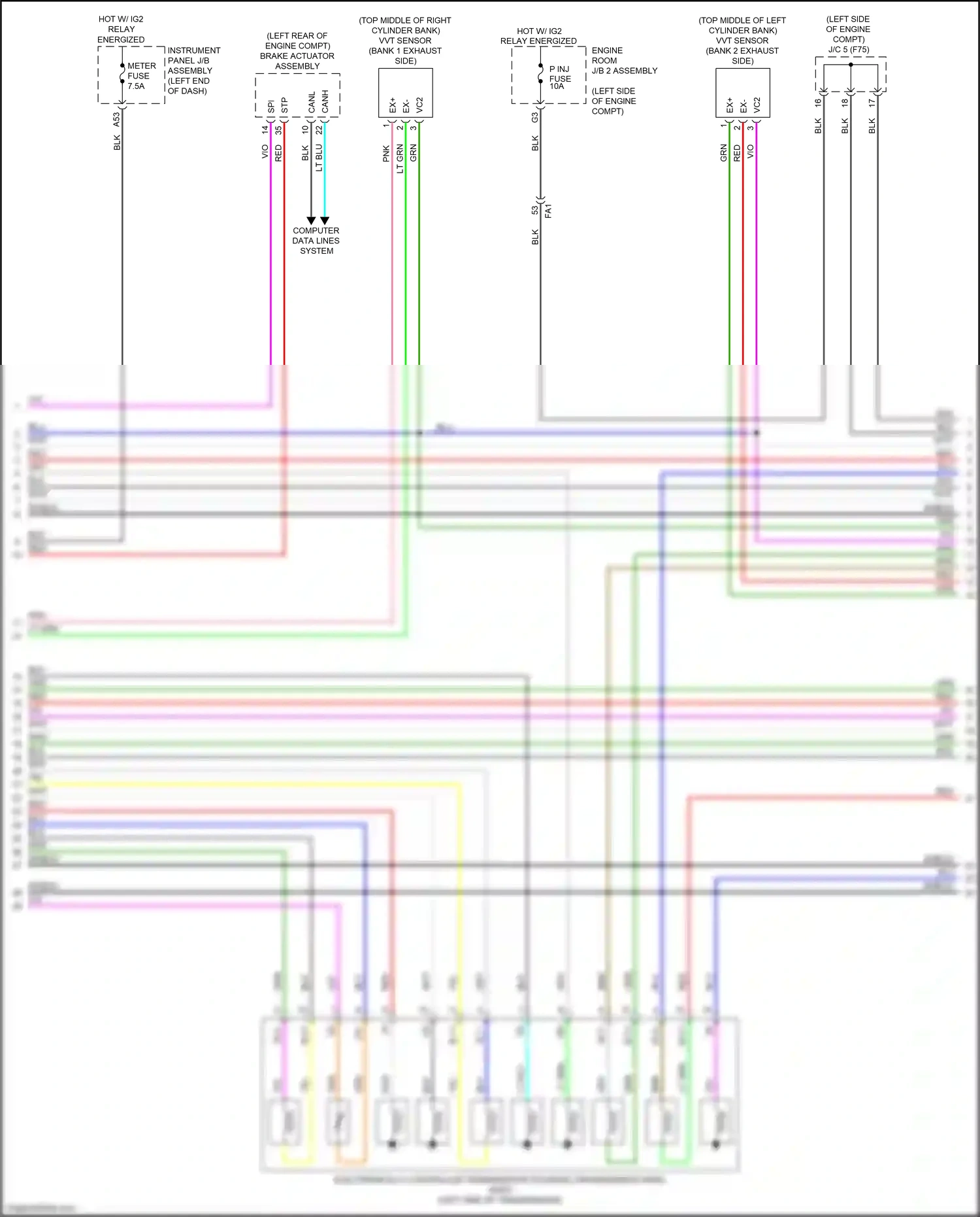 Wiring diagram slu+ for Lexus IS III facelift (2015-2020) (5 of 5)