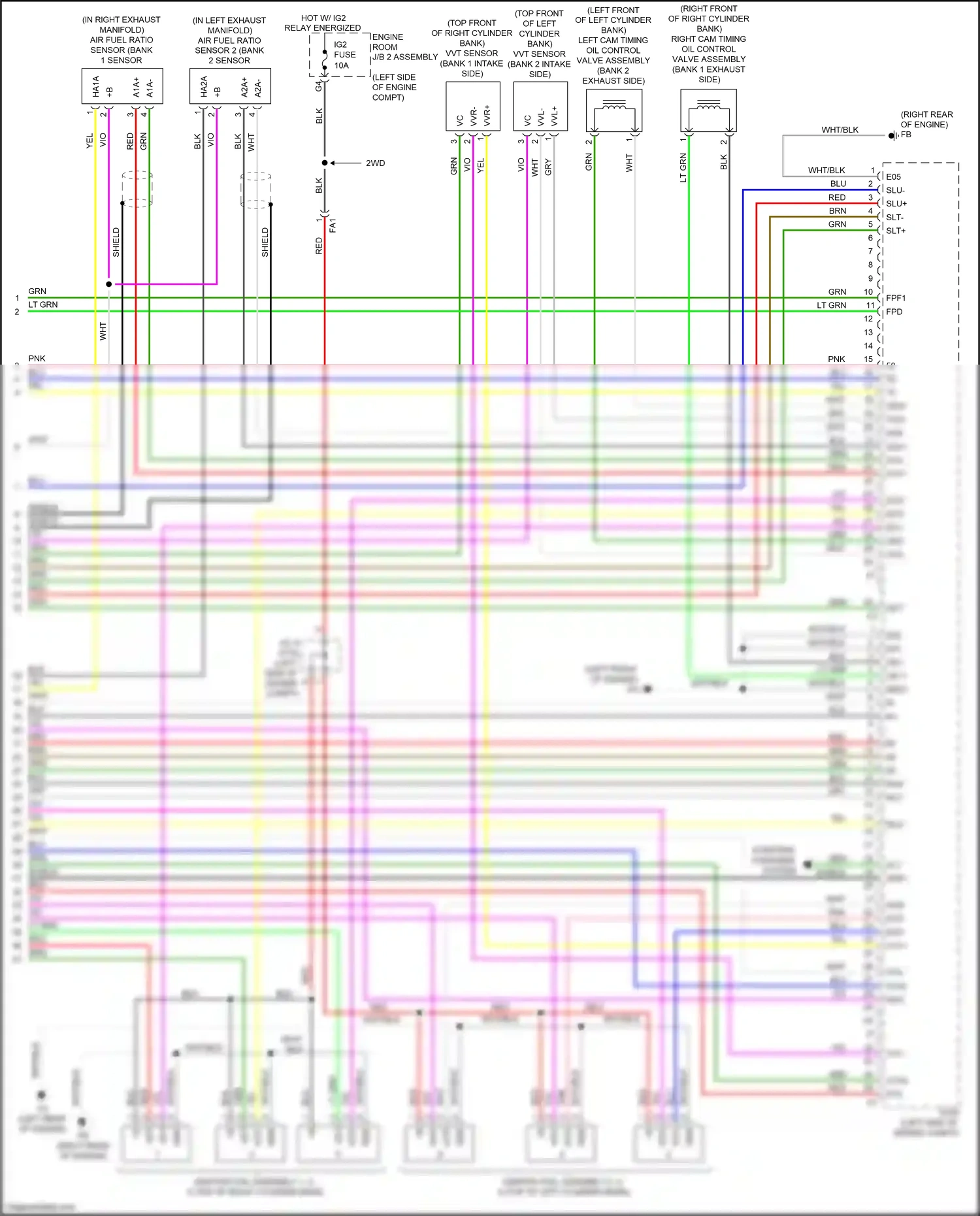 Wiring diagram slu+ for Lexus IS III facelift (2015-2020) (4 of 5)