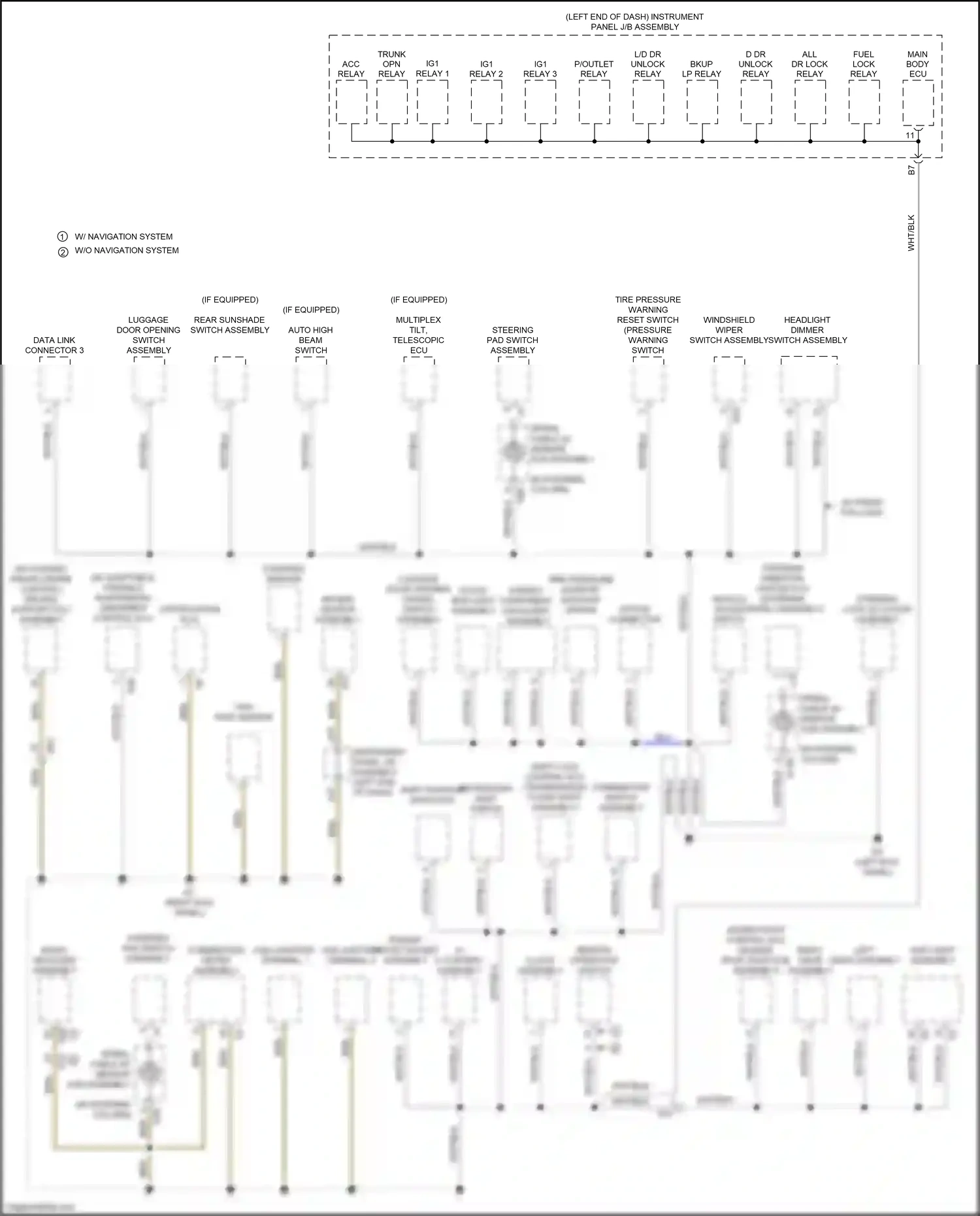Lexus IS III facelift (2015-2020) steering sensor wiring diagram  (3 of 3)