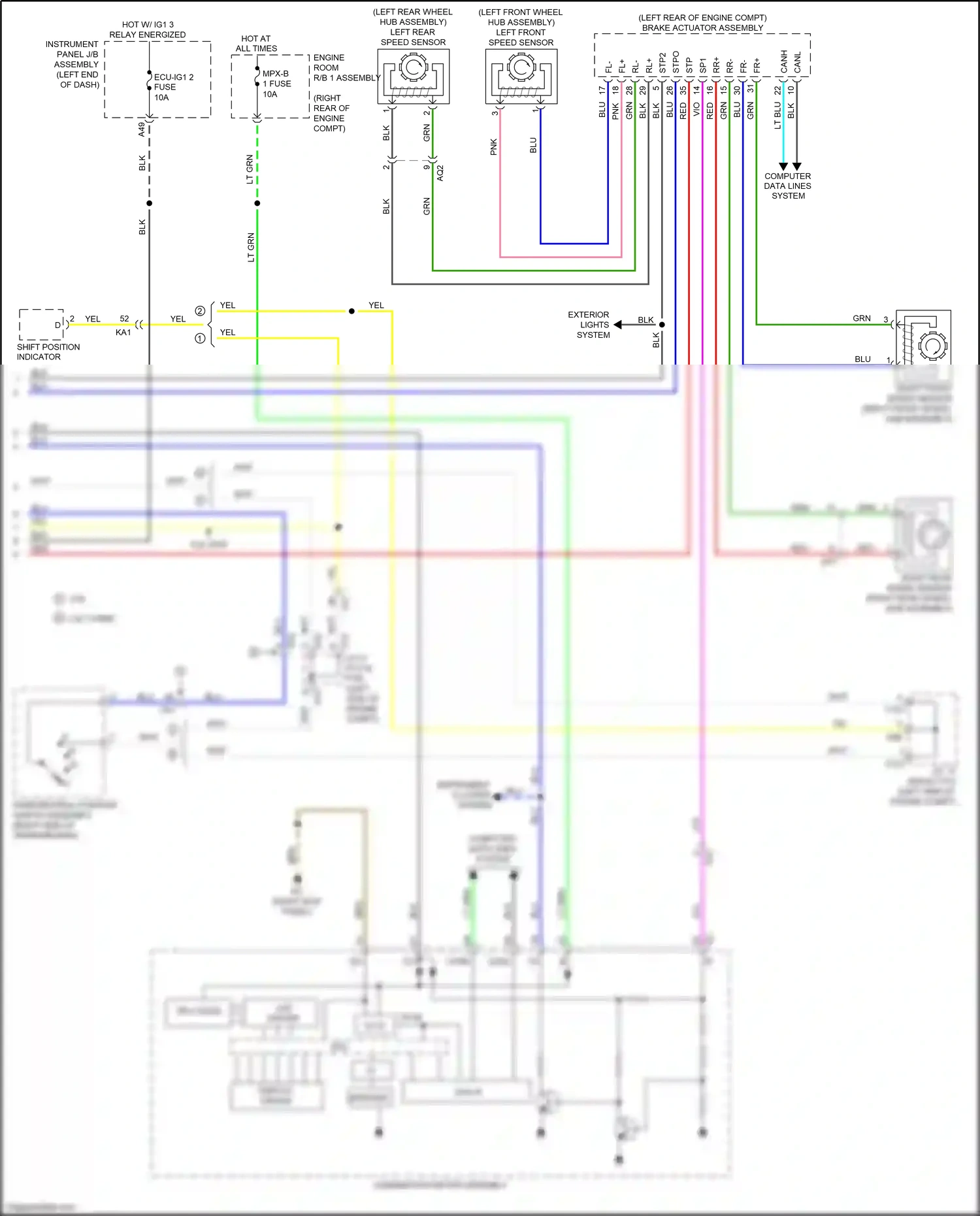 Wiring diagram vio for Lexus IS III facelift (2015-2020) (91 of 113)
