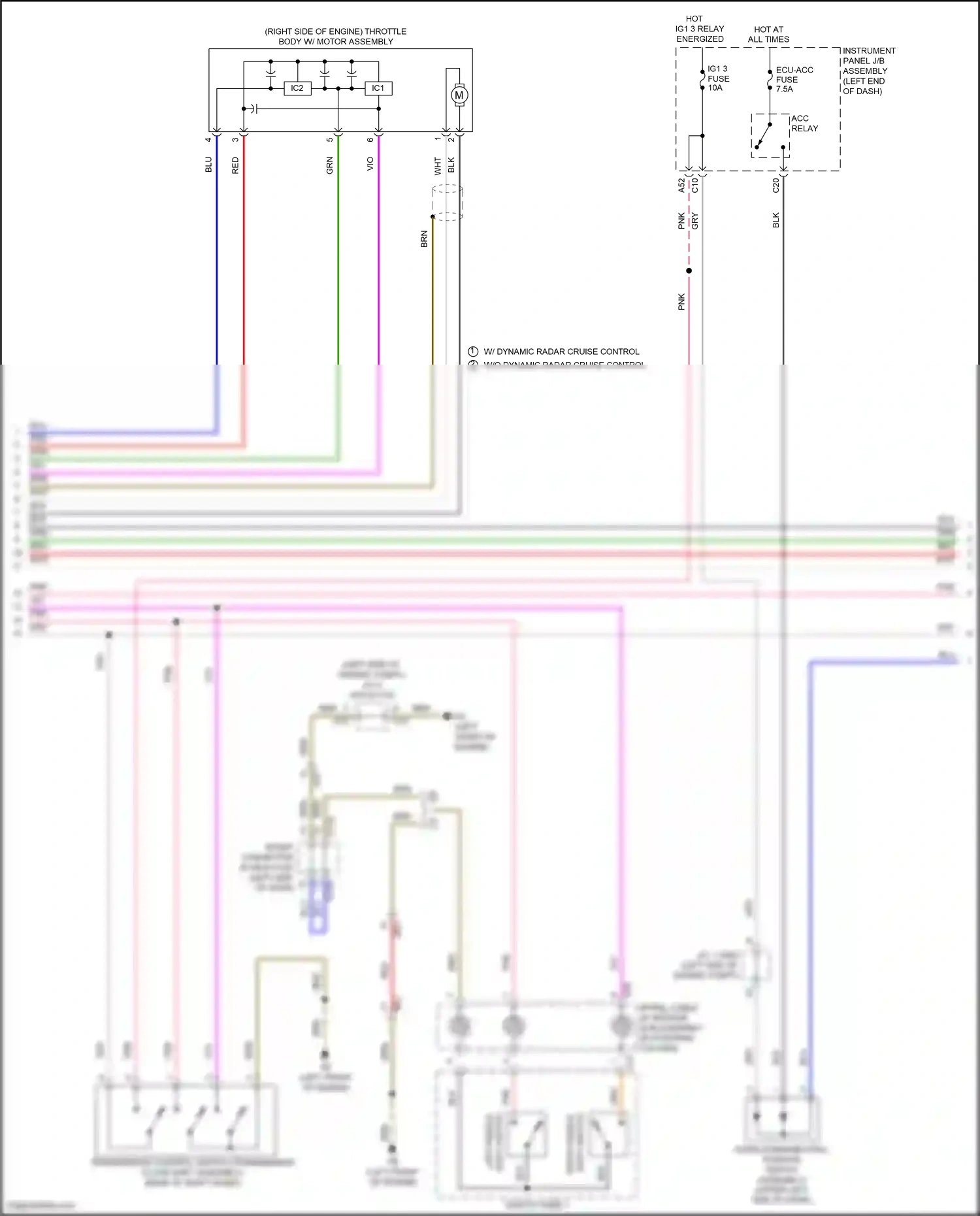 Wiring diagram wht for Lexus IS III facelift (2015-2020) (49 of 134)