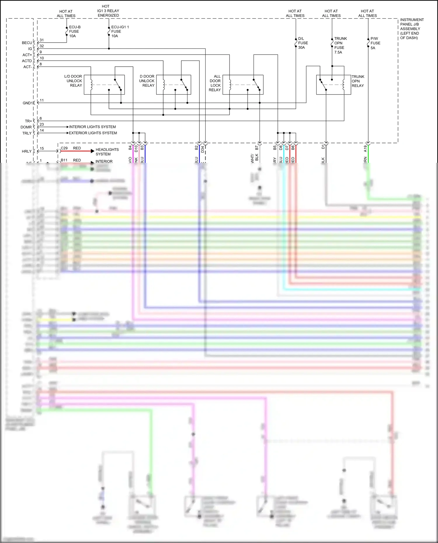 Wiring diagram wht for Lexus IS III facelift (2015-2020) (127 of 134)