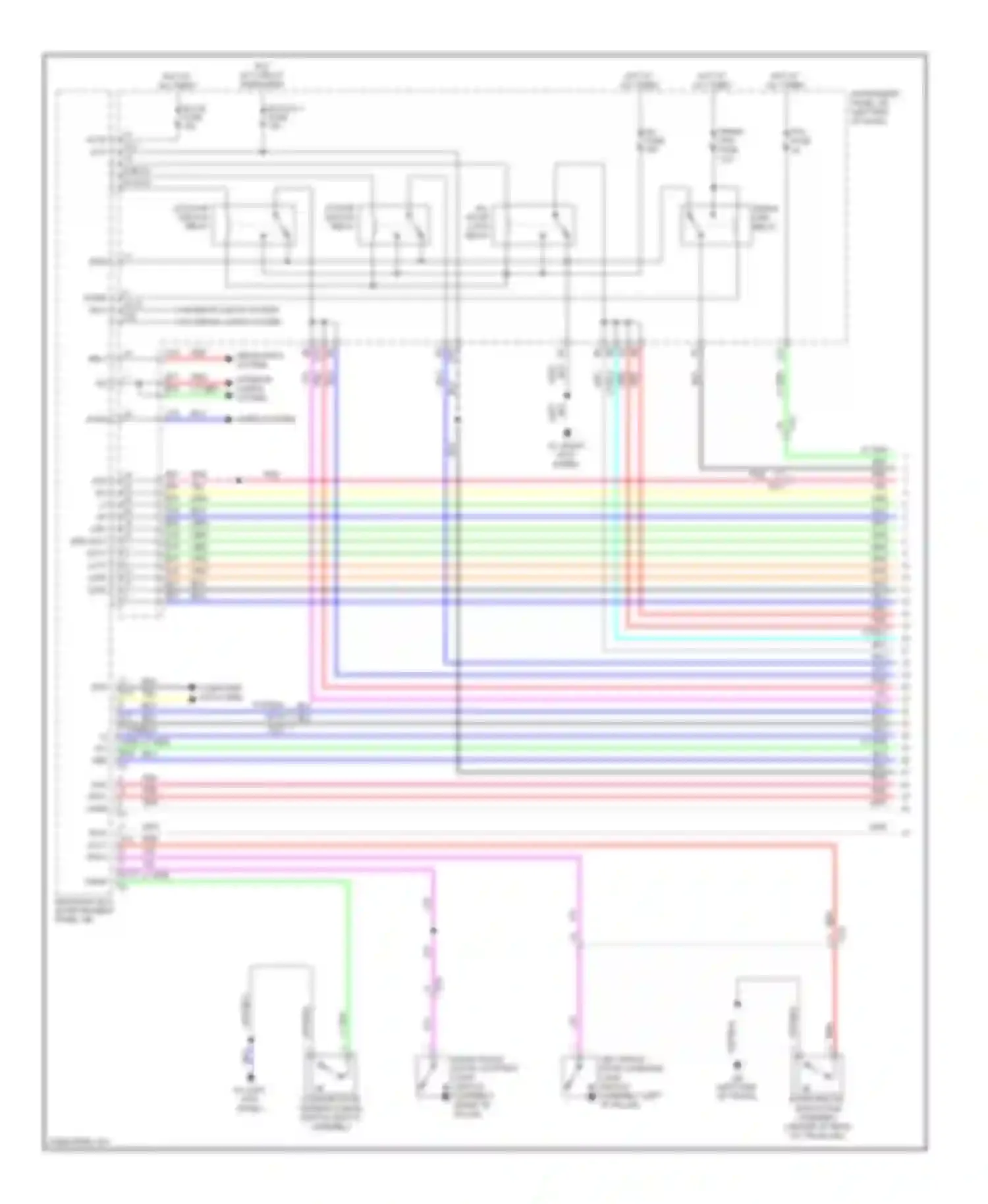 IS Lexus III (2013-2016): Forced entry circuit (1 of 7)