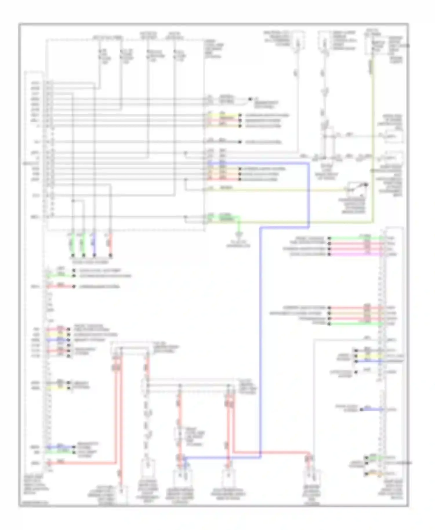 IS Lexus III (2013-2016): Body ecu circuit (1 of 2)