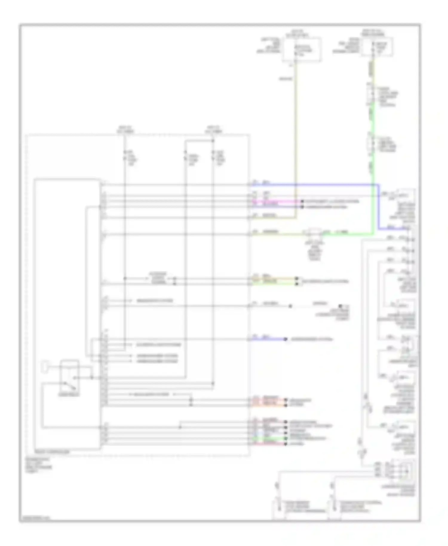 IS Lexus III (2013-2016): Front controller circuit