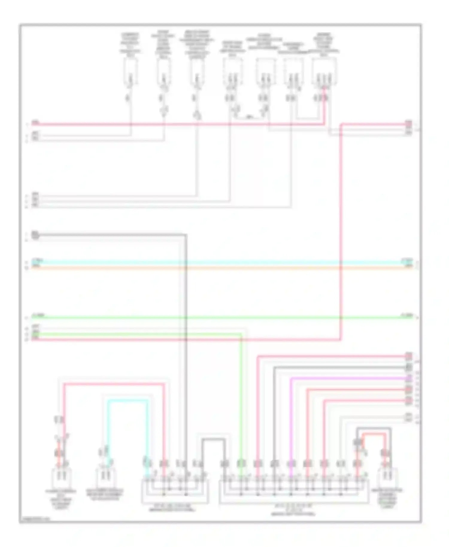 IS Lexus III (2013-2016): High/low bus circuit (2 of 3)