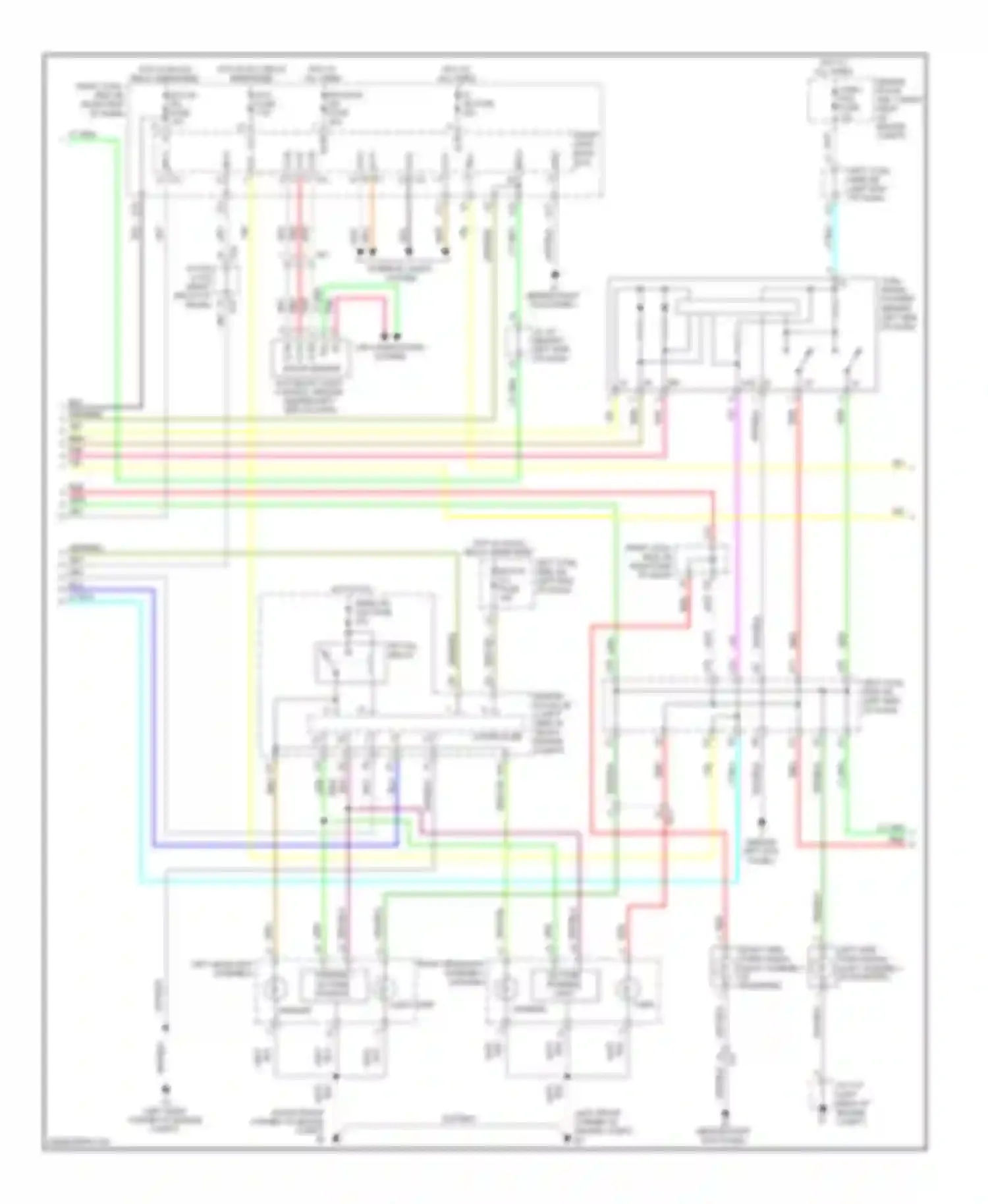 IS Lexus III (2013-2016): Exterior lamps circuit (2 of 3)