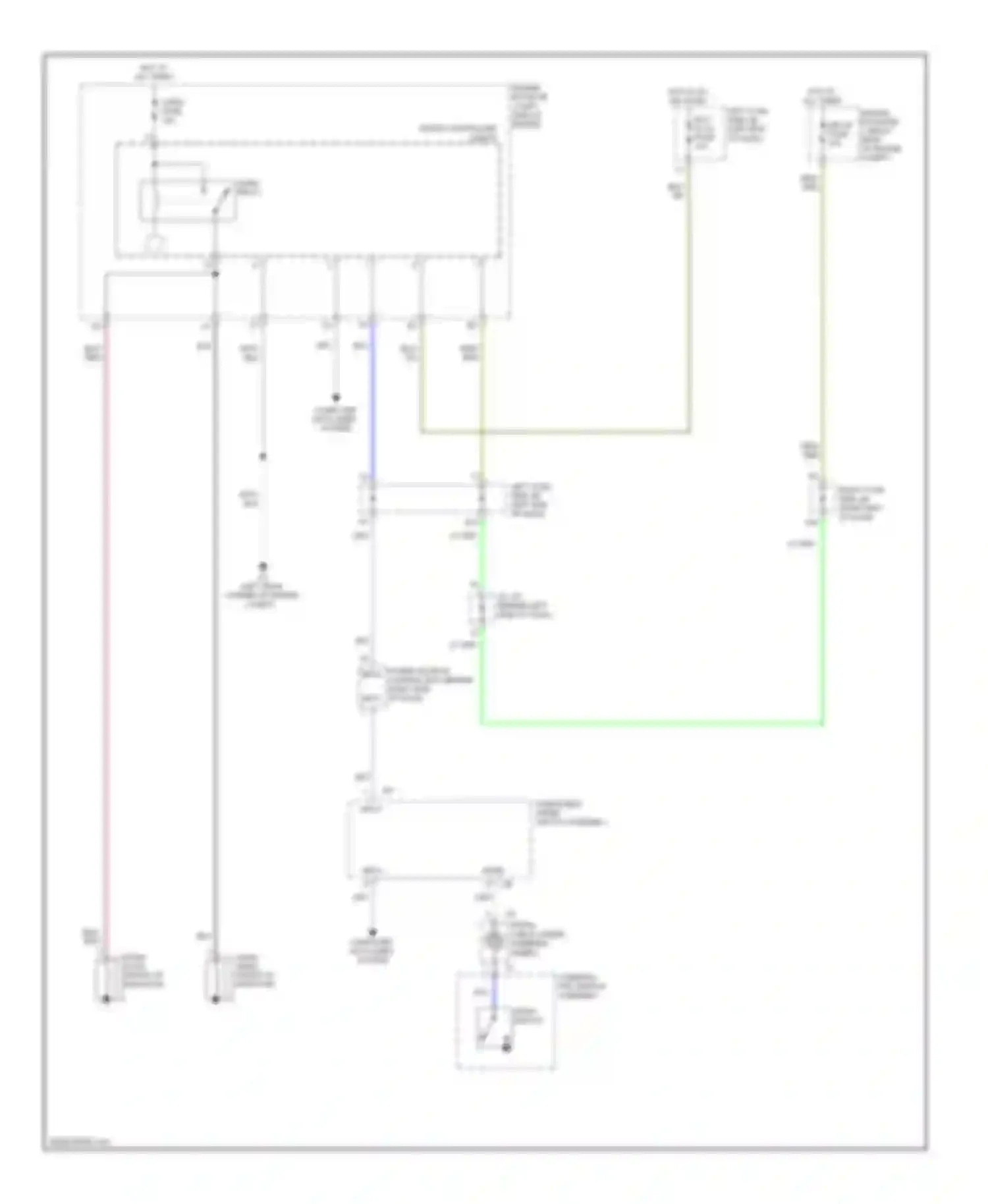 IS Lexus III (2013-2016): Horn circuit