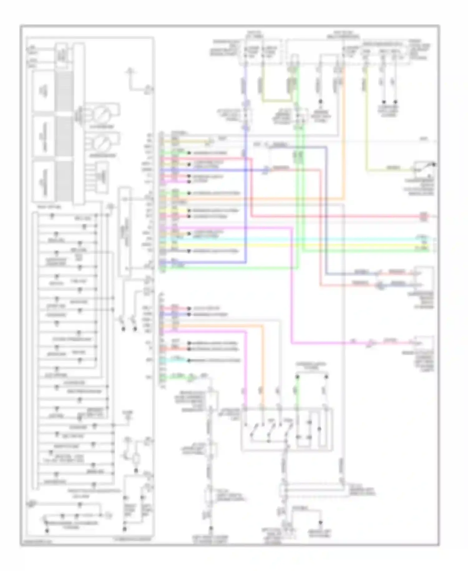 IS Lexus III (2013-2016): Instrument cluster circuit (1 of 2)