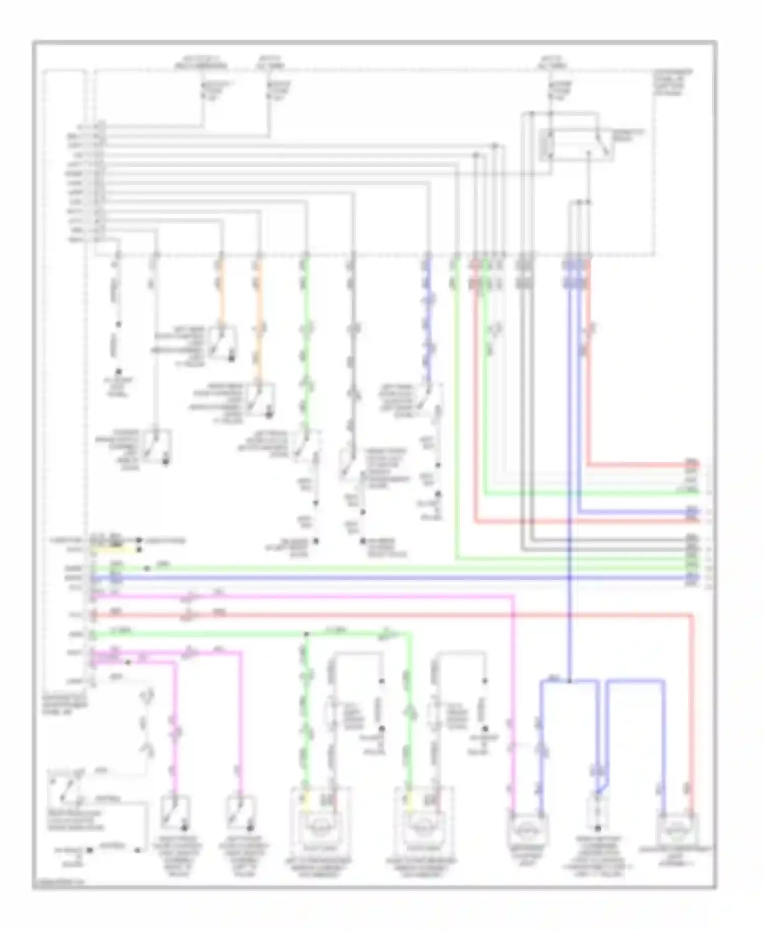 IS Lexus III (2013-2016): Courtesy lamps circuit (1 of 3)