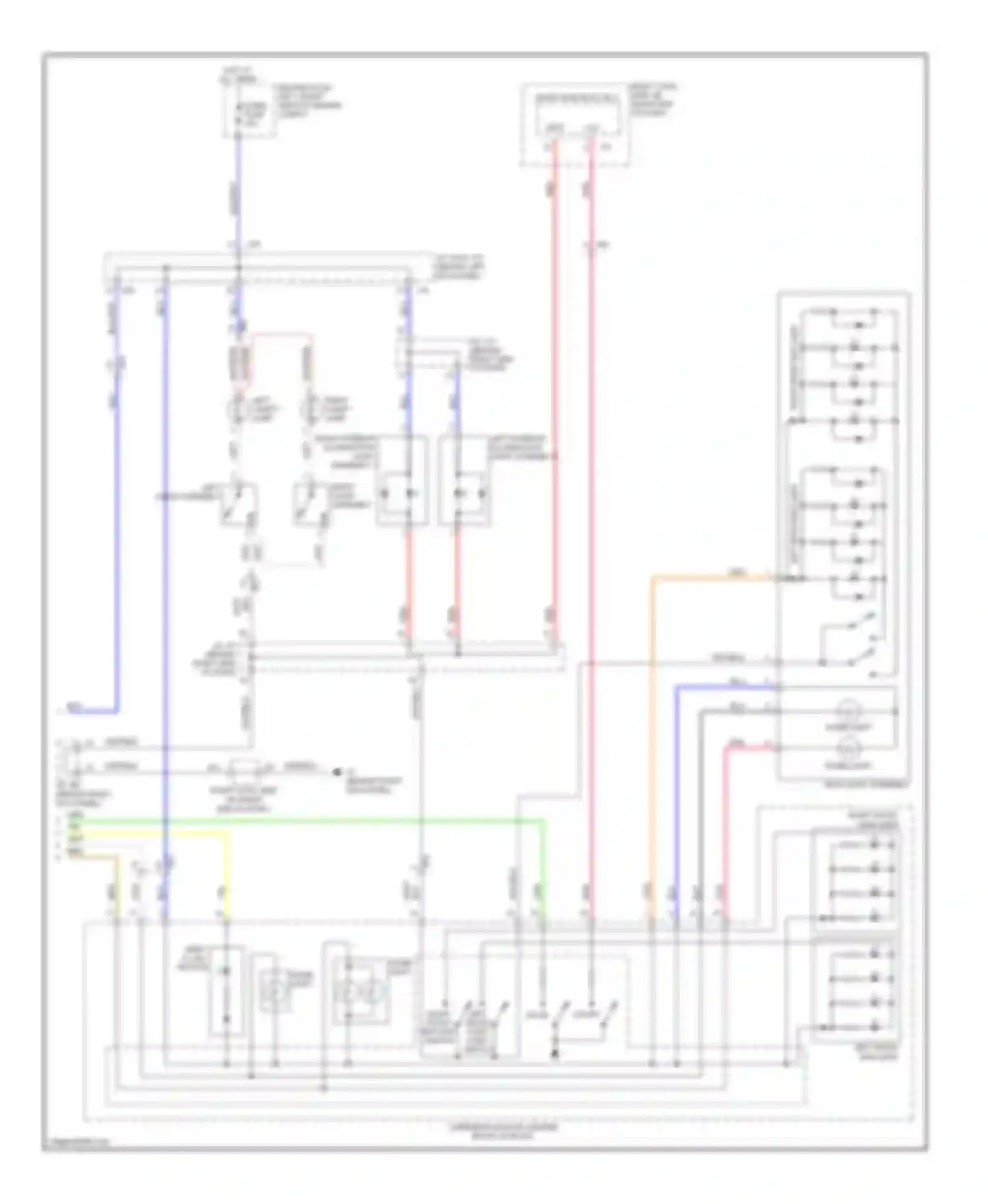 IS Lexus III (2013-2016): Courtesy lamps circuit (2 of 2)