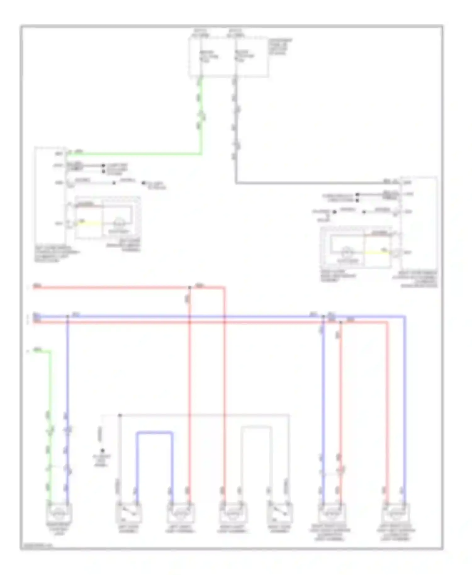 IS Lexus III (2013-2016): Courtesy lamps circuit (3 of 3)