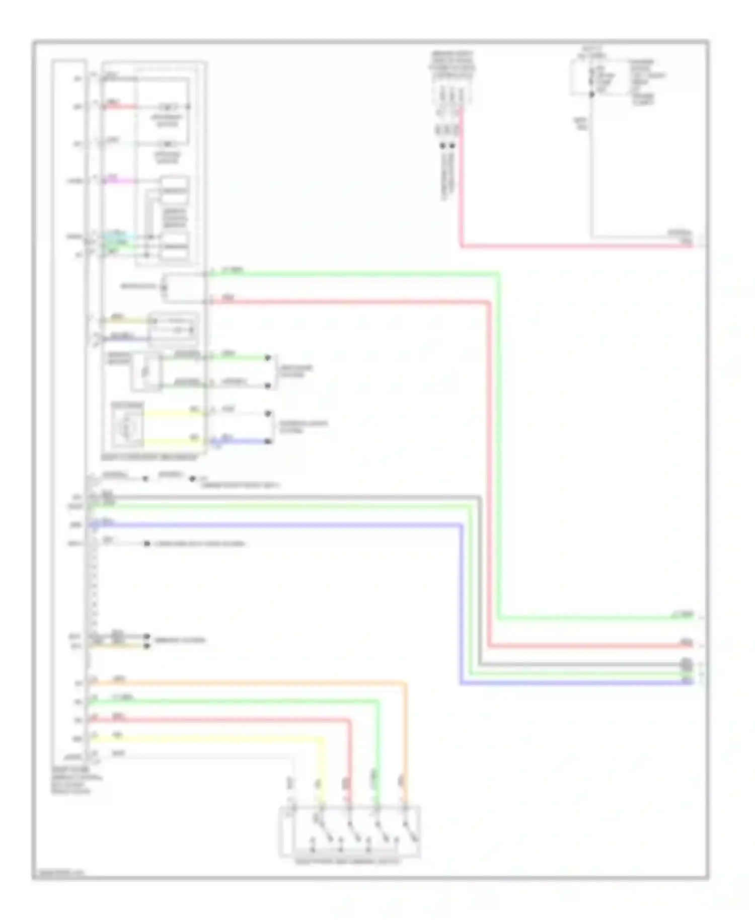 IS Lexus III (2013-2016): Memory mirrors circuit (1 of 3)