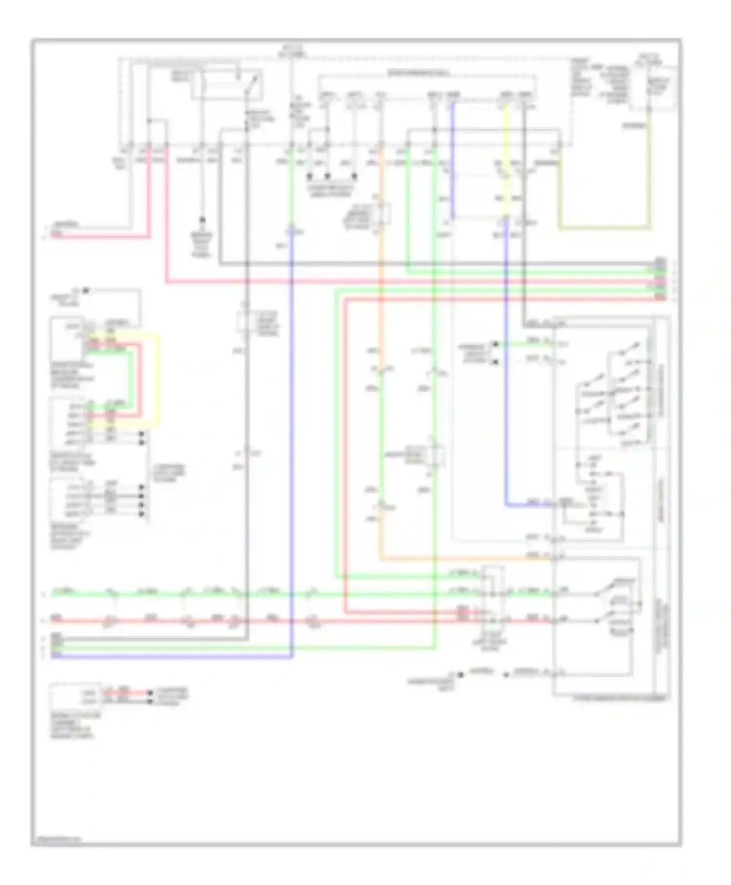IS Lexus III (2013-2016): Memory mirrors circuit (2 of 3)