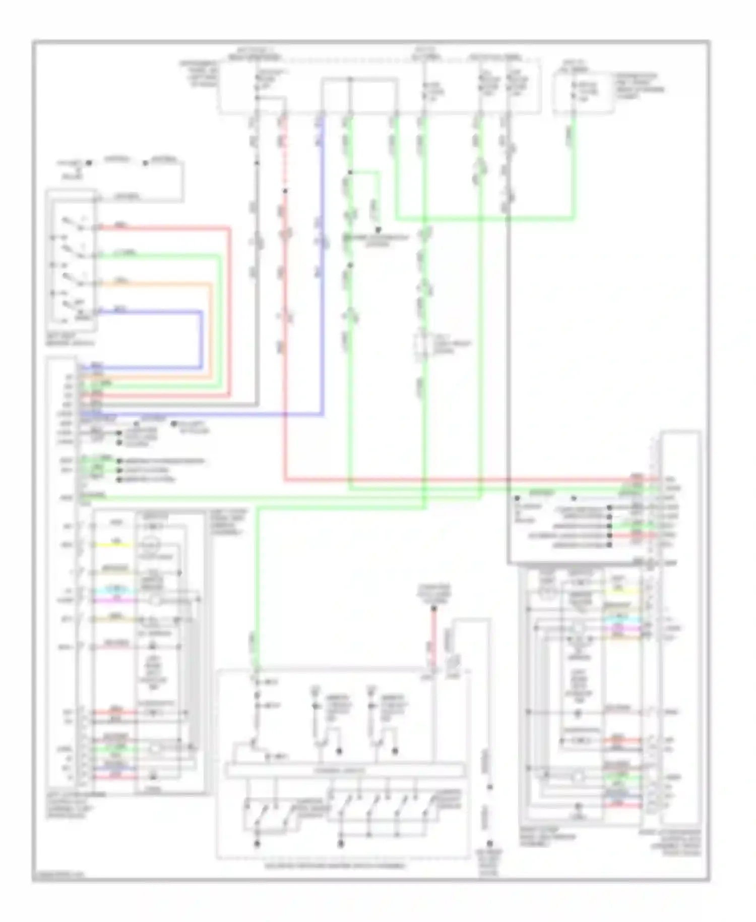 IS Lexus III (2013-2016): Memory mirrors circuit