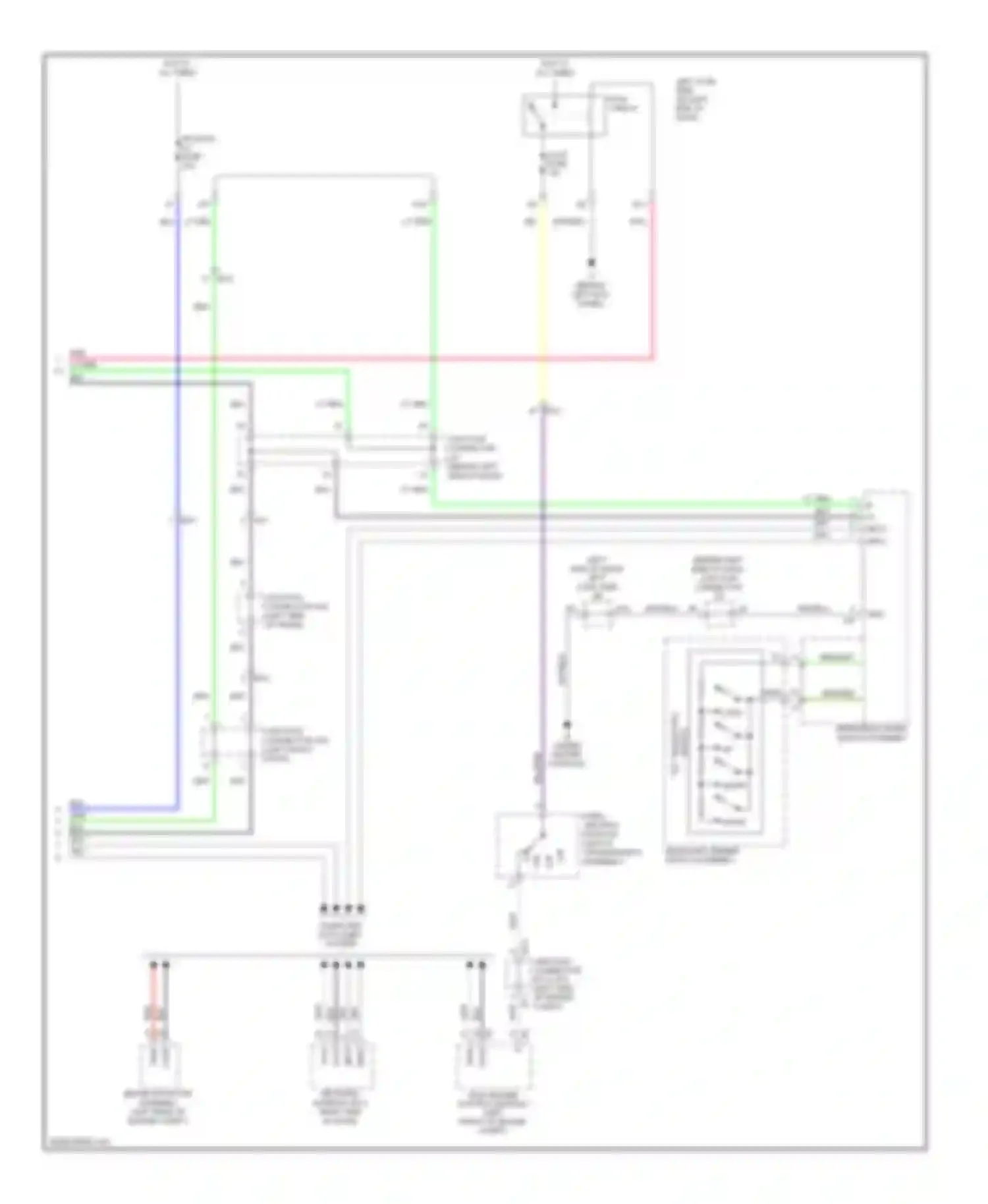 IS Lexus III (2013-2016): Memory power tilt & power telescopic circuit (2 of 2)
