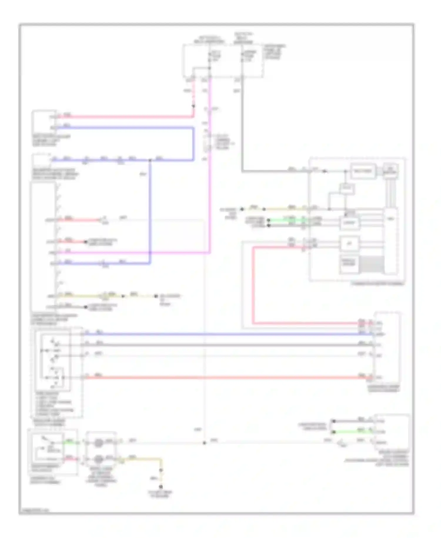 IS Lexus III (2013-2016): Lane departure warning circuit