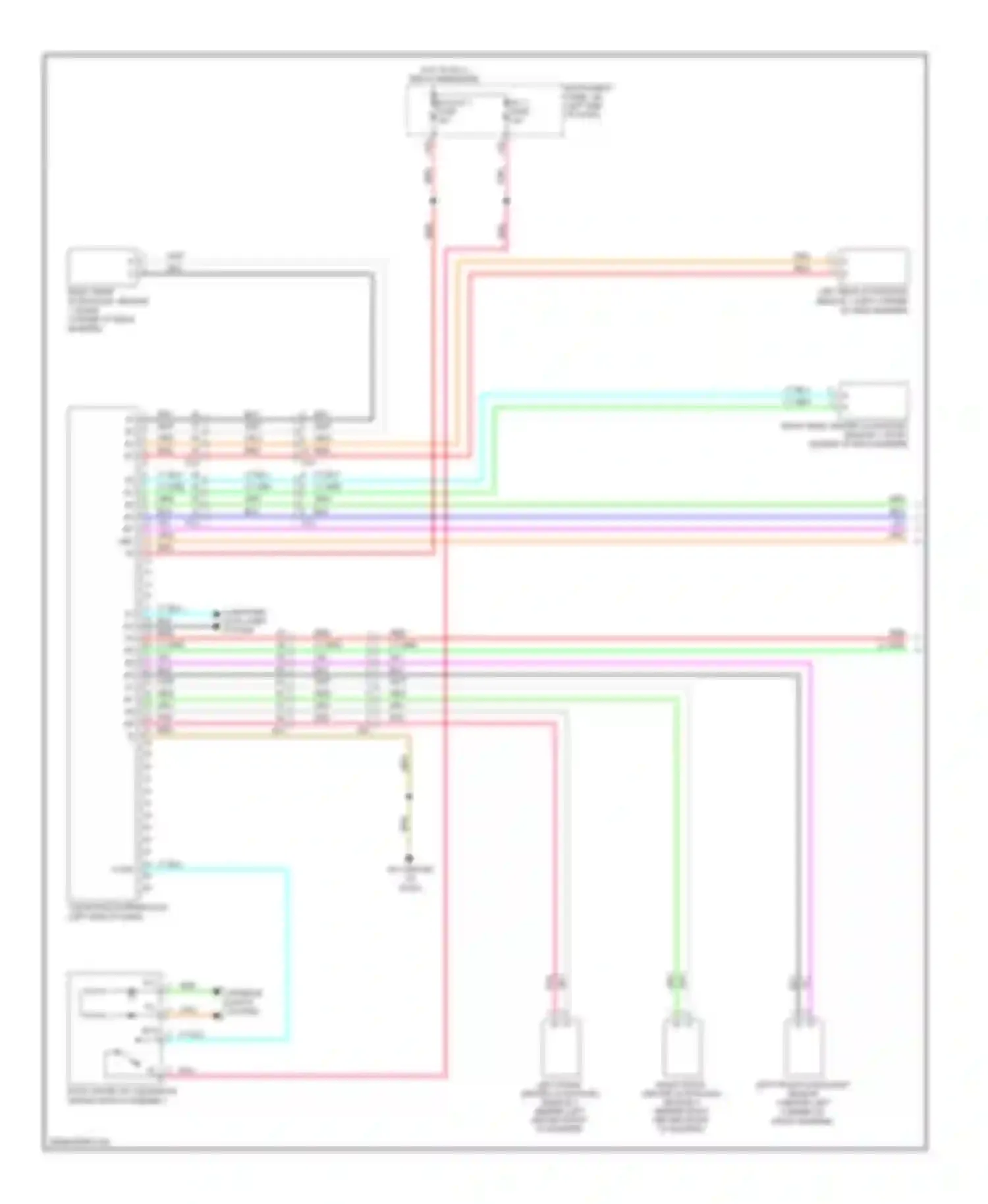IS Lexus III (2013-2016): Rear sonar circuit (1 of 2)