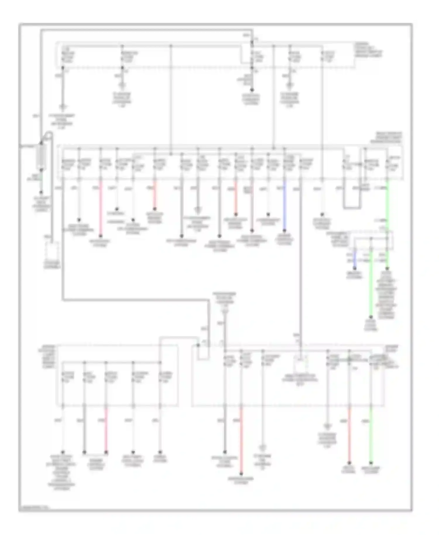 IS Lexus III (2013-2016): Power distribution circuit (1 of 4)