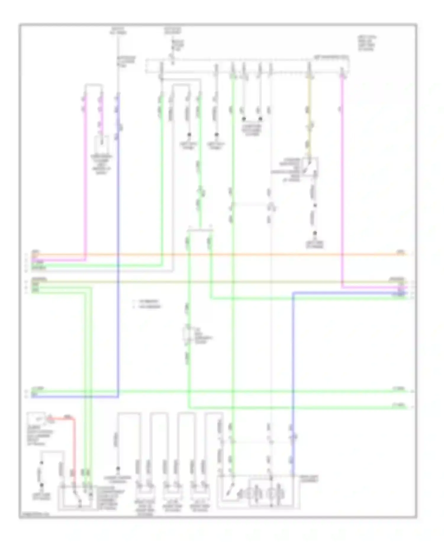 IS Lexus III (2013-2016): Power door locks circuit (2 of 5)