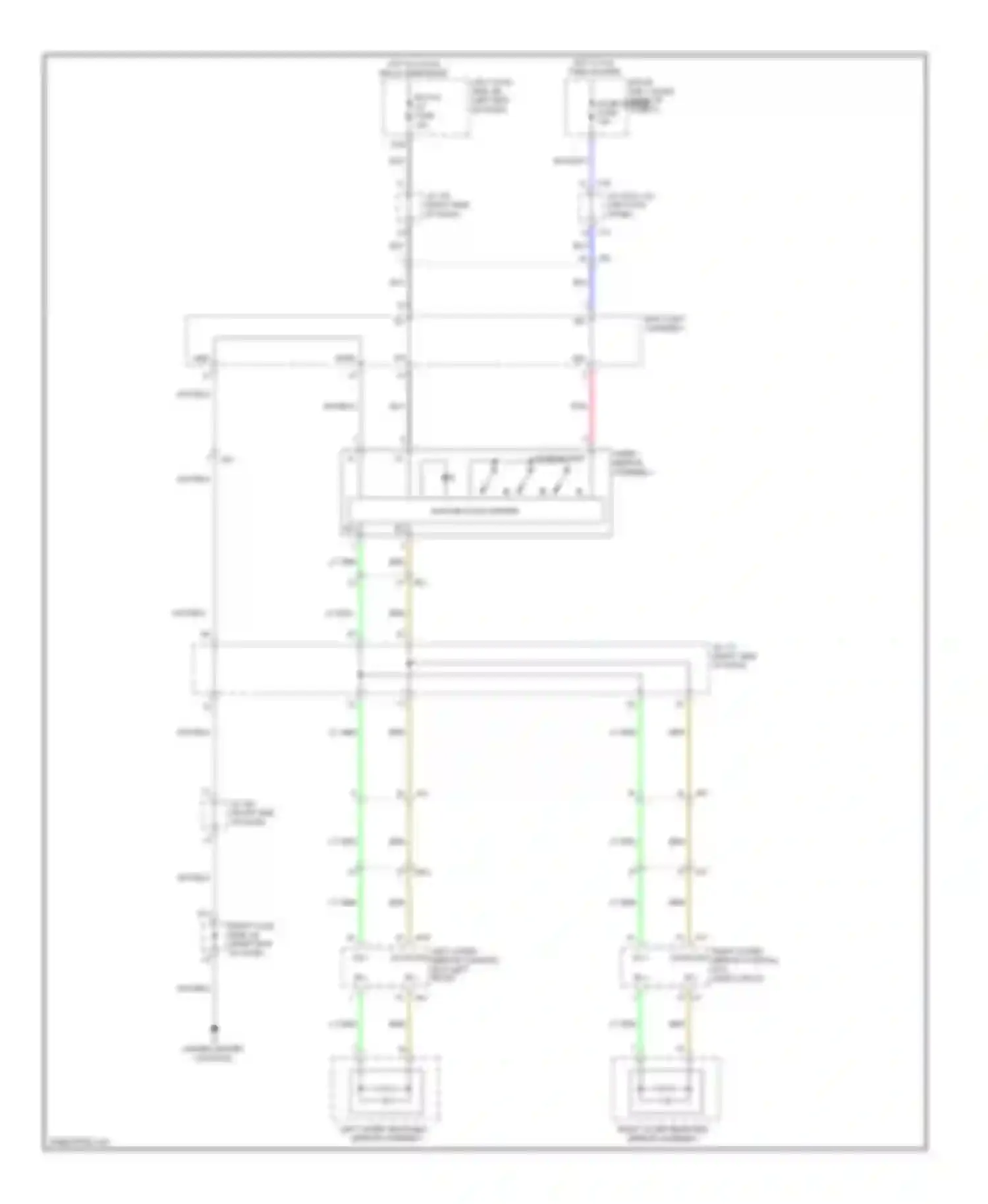 IS Lexus III (2013-2016): Electrochromic mirror circuit