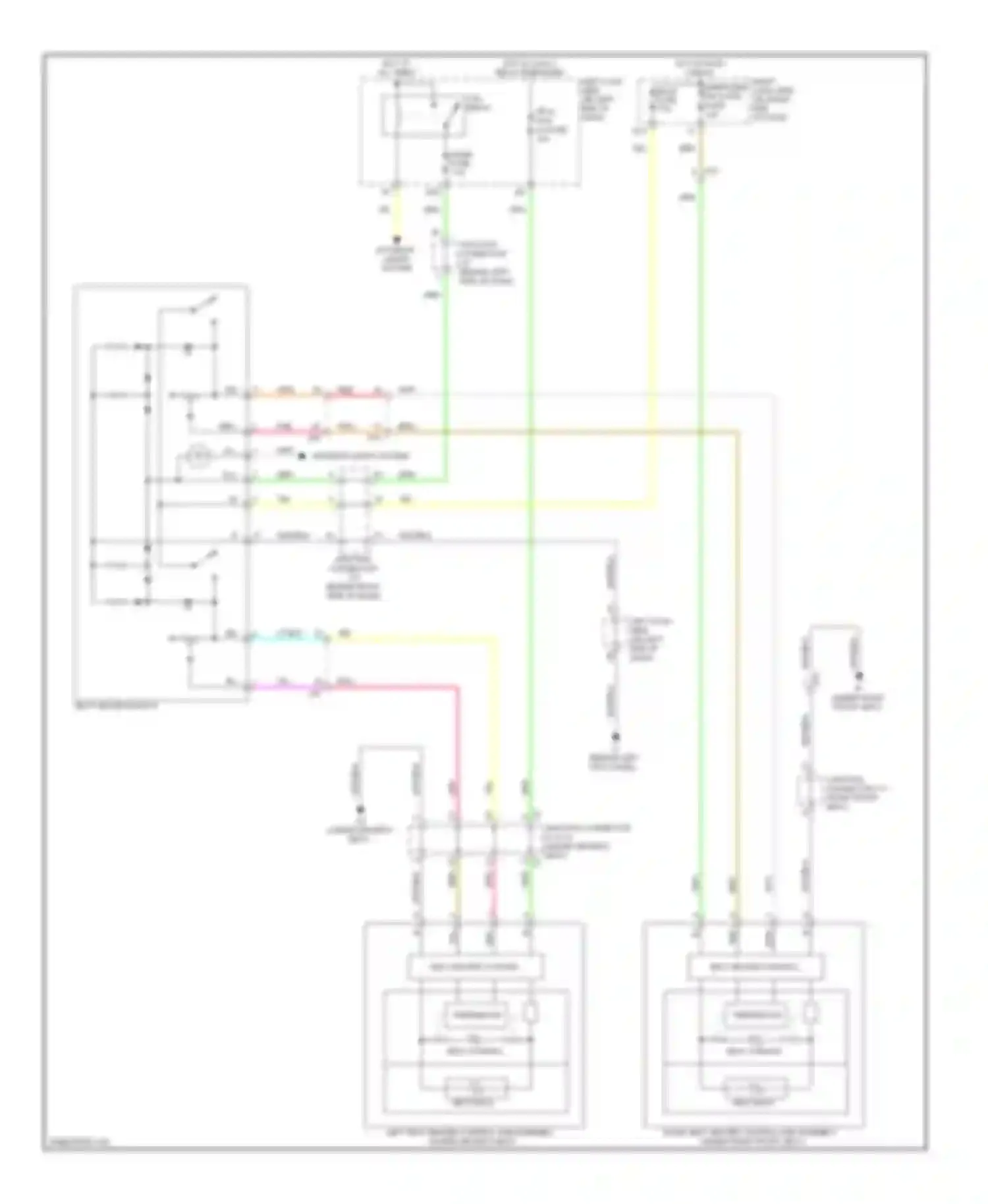 IS Lexus III (2013-2016): Power seats circuit