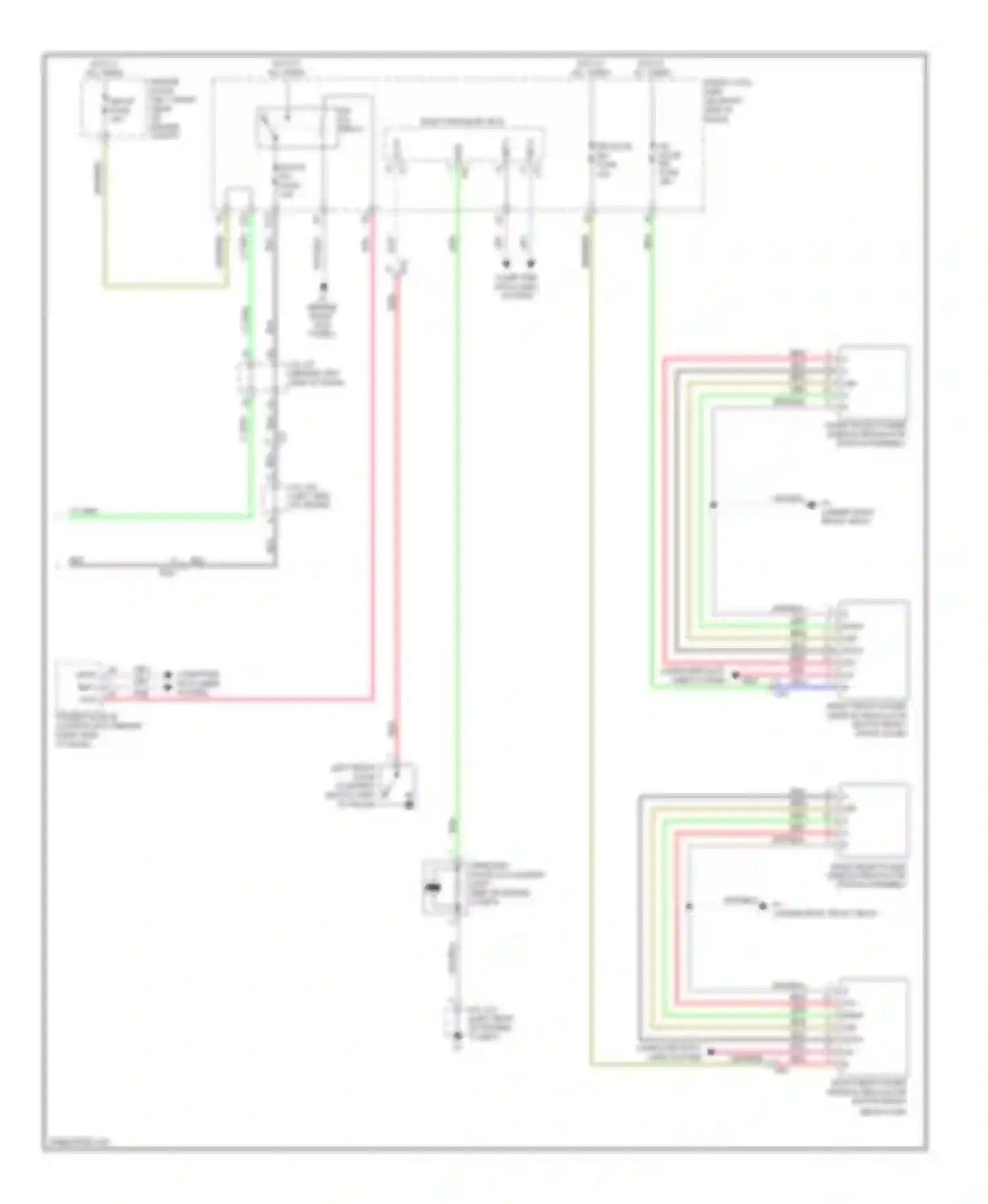 IS Lexus III (2013-2016): Power windows circuit (2 of 2)