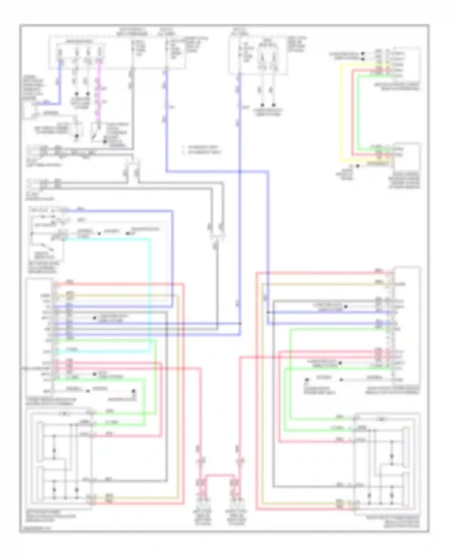 IS Lexus III (2013-2016): Power windows circuit