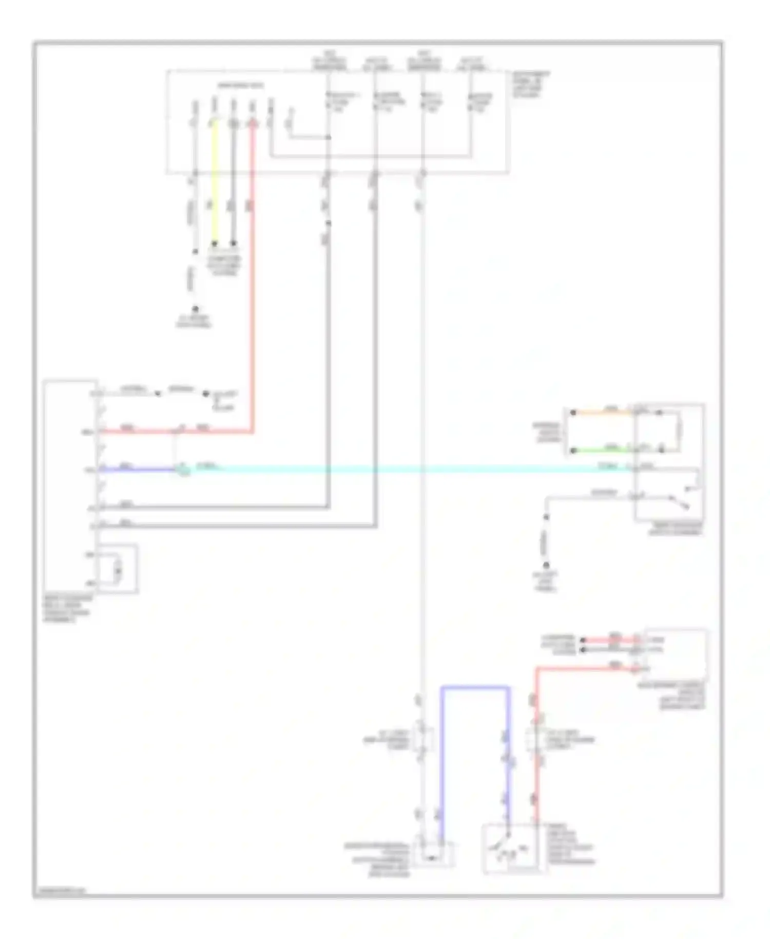IS Lexus III (2013-2016): Rear window sun shade circuit