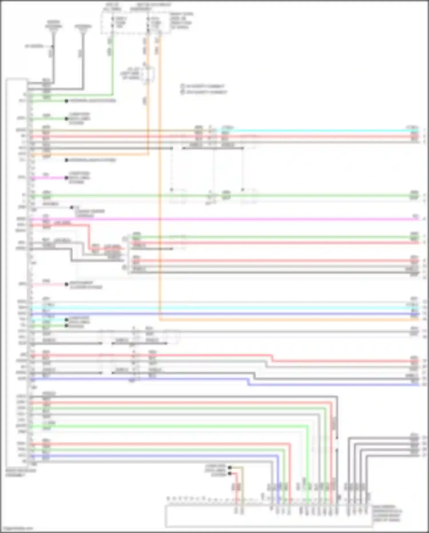 IS Lexus III (2013-2016): Radio circuit, w/o navigation (1 of 3)