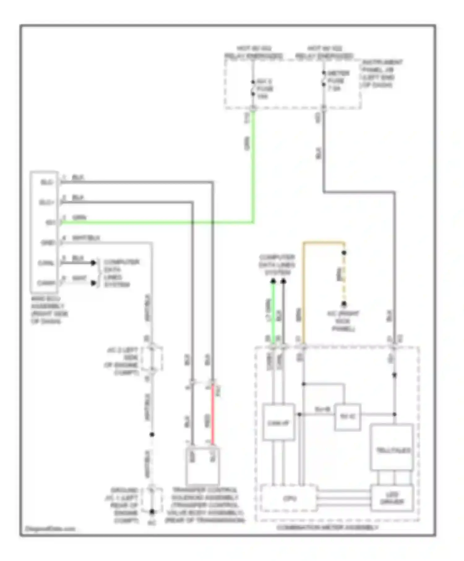 IS Lexus III (2013-2016): 4wd circuit