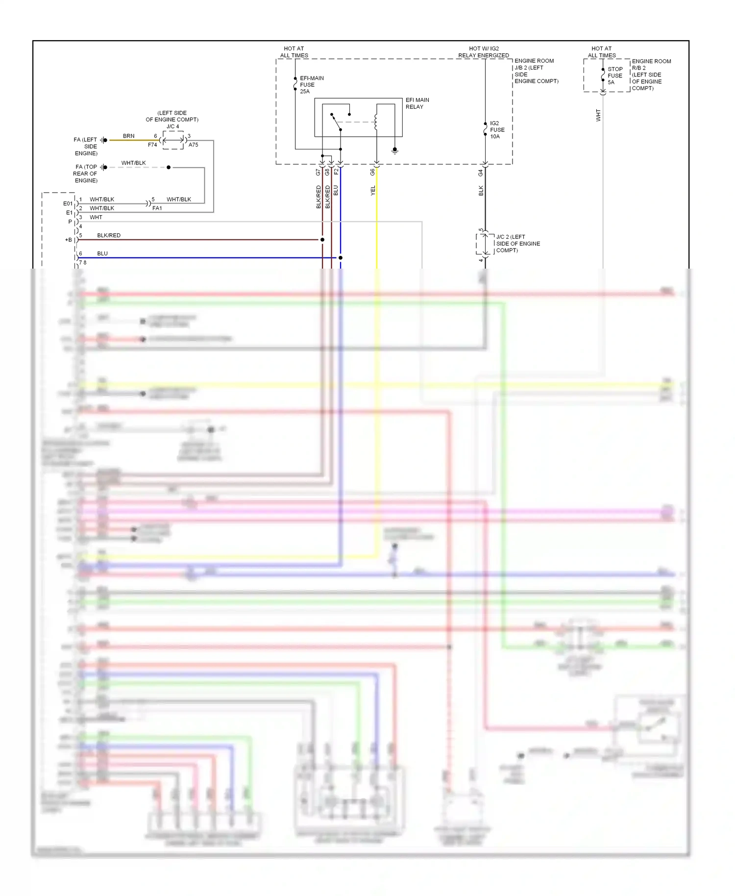 Lexus IS III (2013-2016) accelerator pedal sensor assembly (under left side of dash) wiring diagram  (1 of 1)