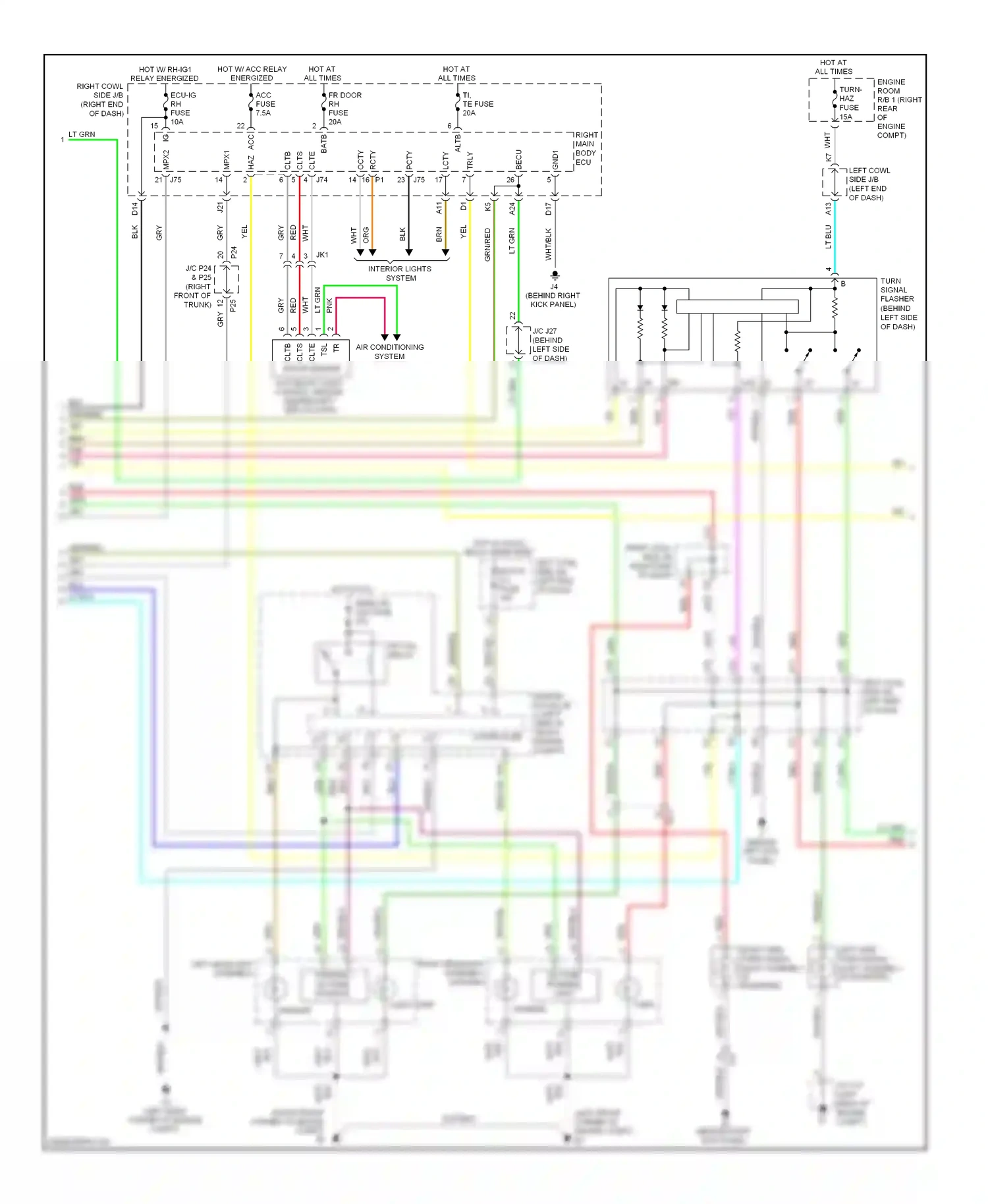 Lexus IS III (2013-2016) automatic light control sensor (behind left side of dash) wiring diagram  (1 of 1)