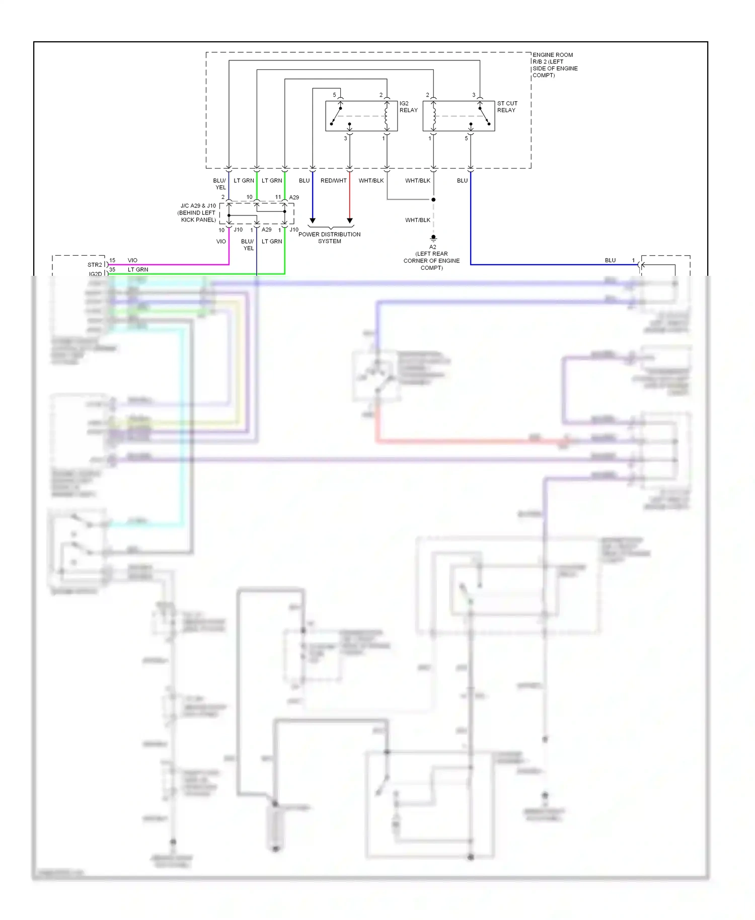 Lexus IS III (2013-2016) (behind left kick panel) wiring diagram  (18 of 41)