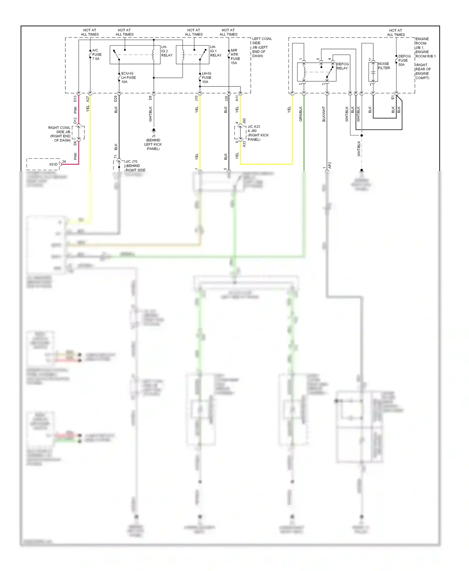 Lexus IS III (2013-2016) (behind right kick panel) wiring diagram  (16 of 57)