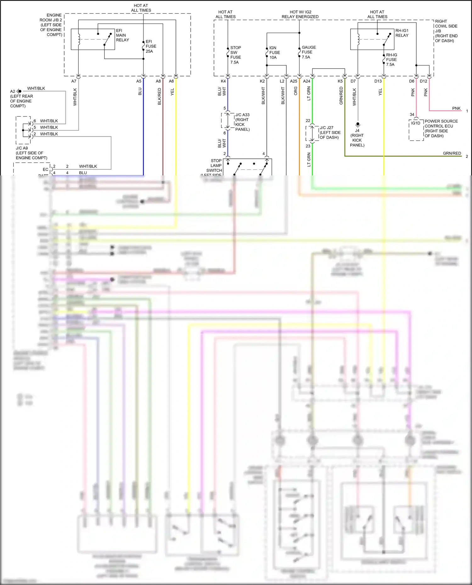 Wiring diagram blk for Lexus IS III (2013-2016) (47 of 267)