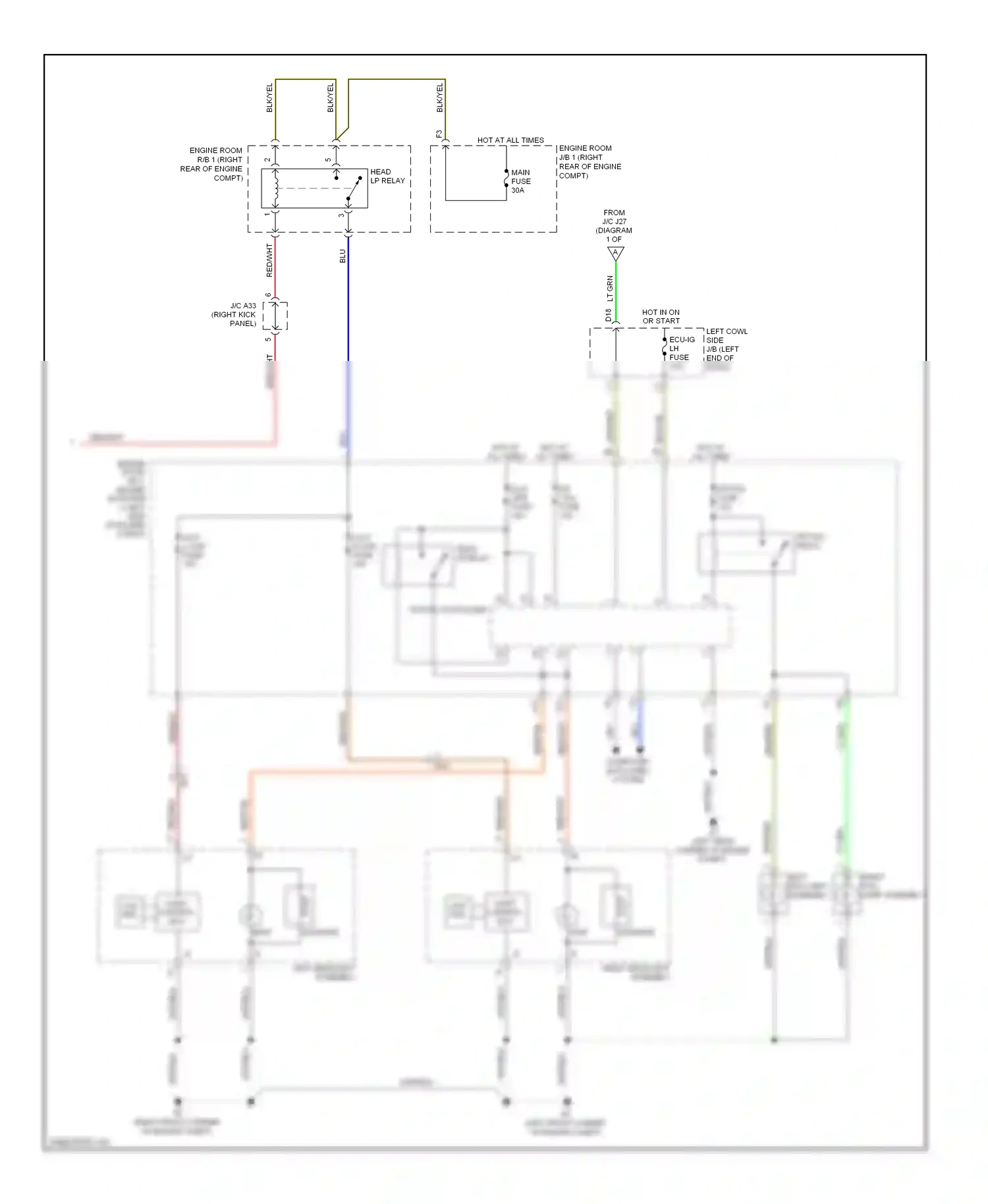 Wiring diagram blu for Lexus IS III (2013-2016) (69 of 254)