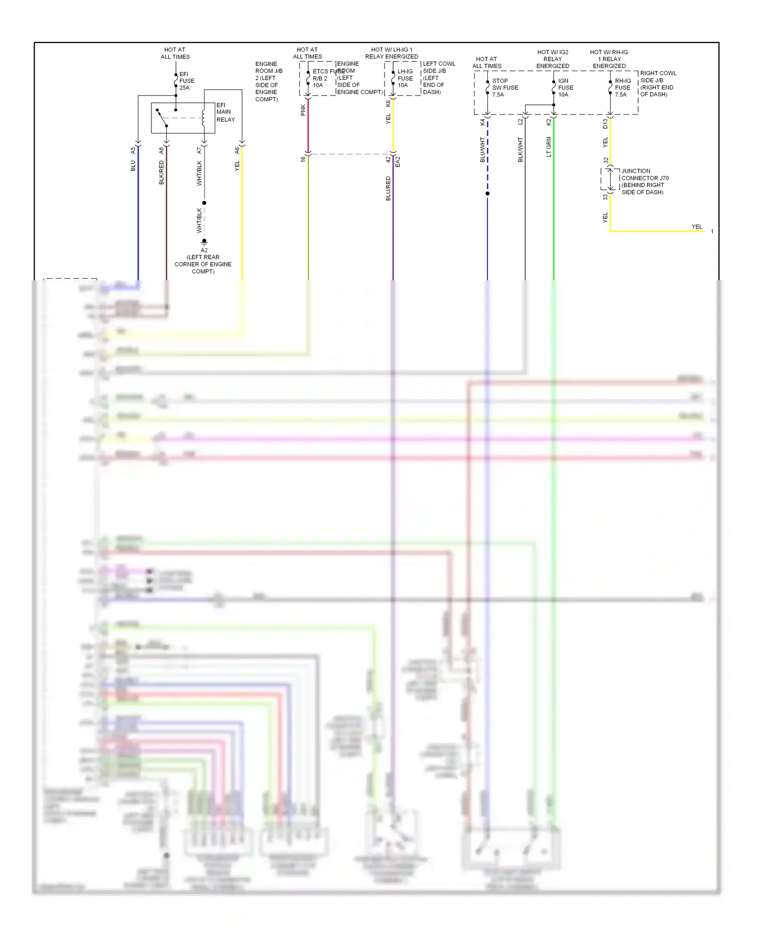 Wiring diagram blu/blk for Lexus IS III (2013-2016) (12 of 26)