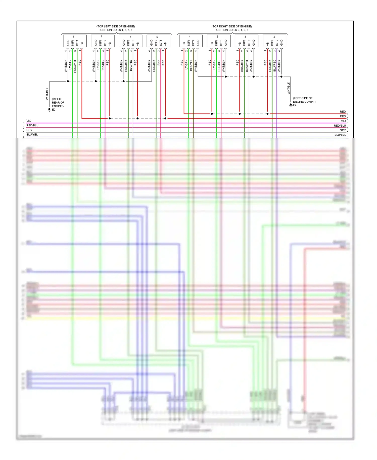Wiring diagram blu/wht for Lexus IS III (2013-2016) (46 of 47)