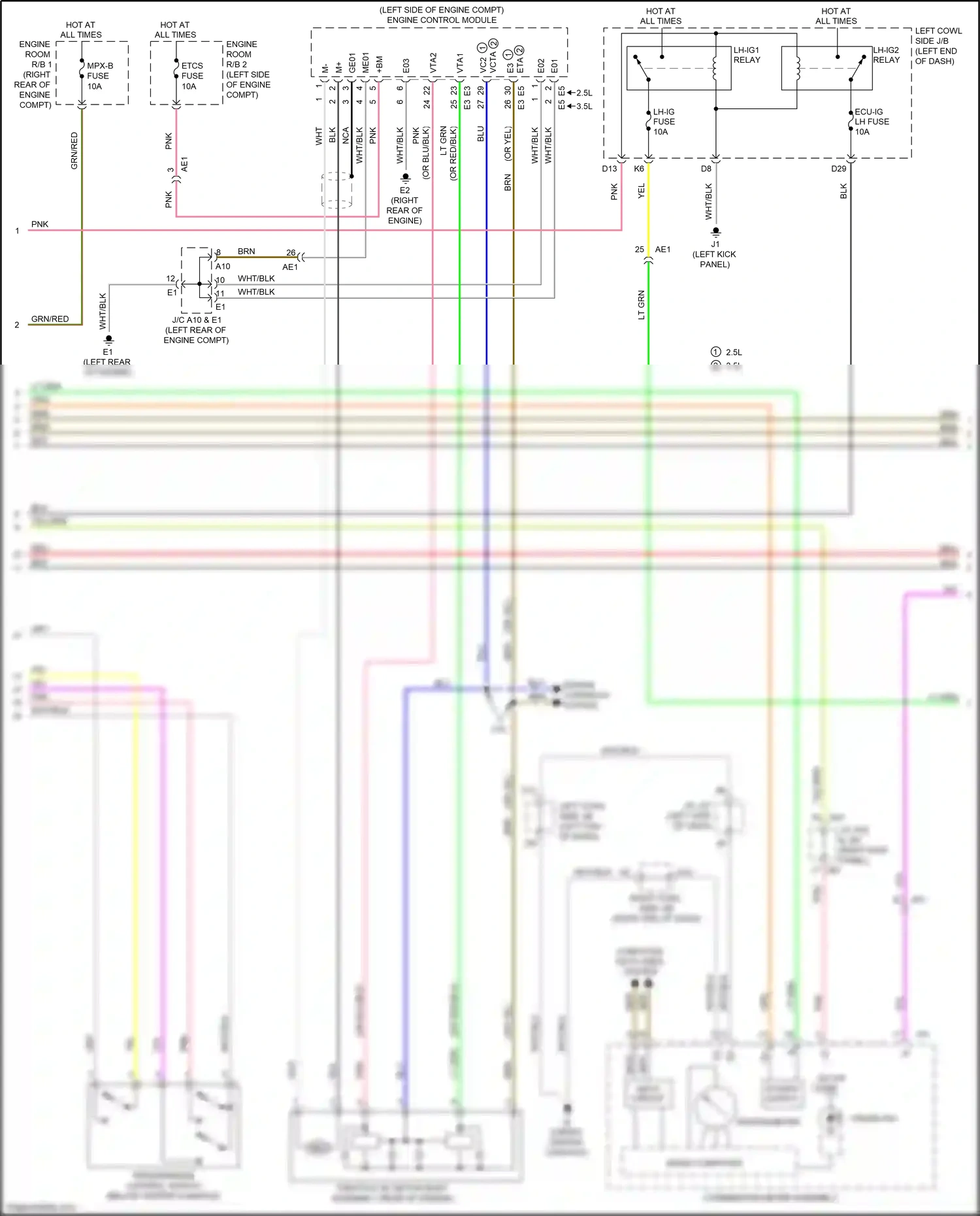 Wiring diagram computer data lines system for Lexus IS III (2013-2016) (33 of 160)