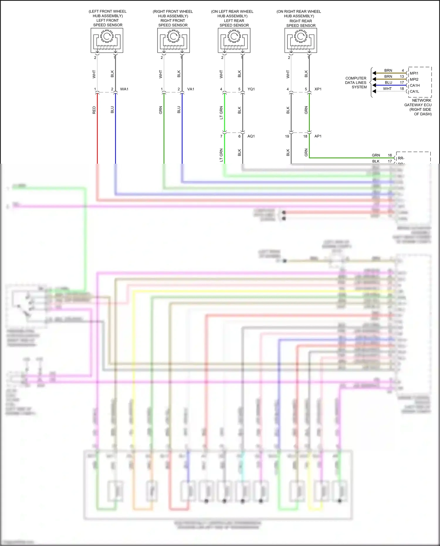 Wiring diagram computer data lines system for Lexus IS III (2013-2016) (37 of 160)