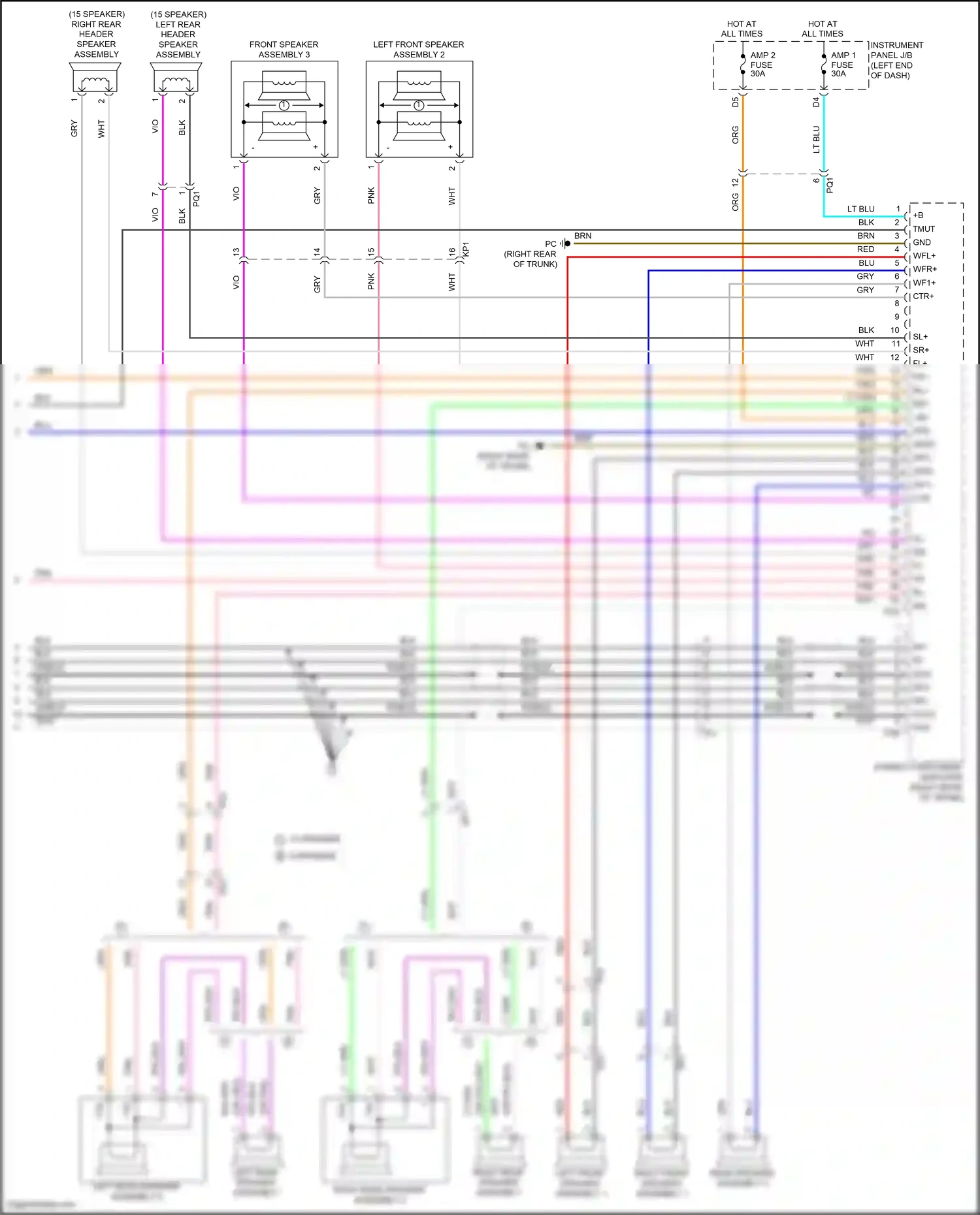 Wiring diagram ctr + for Lexus IS III (2013-2016) (6 of 8)